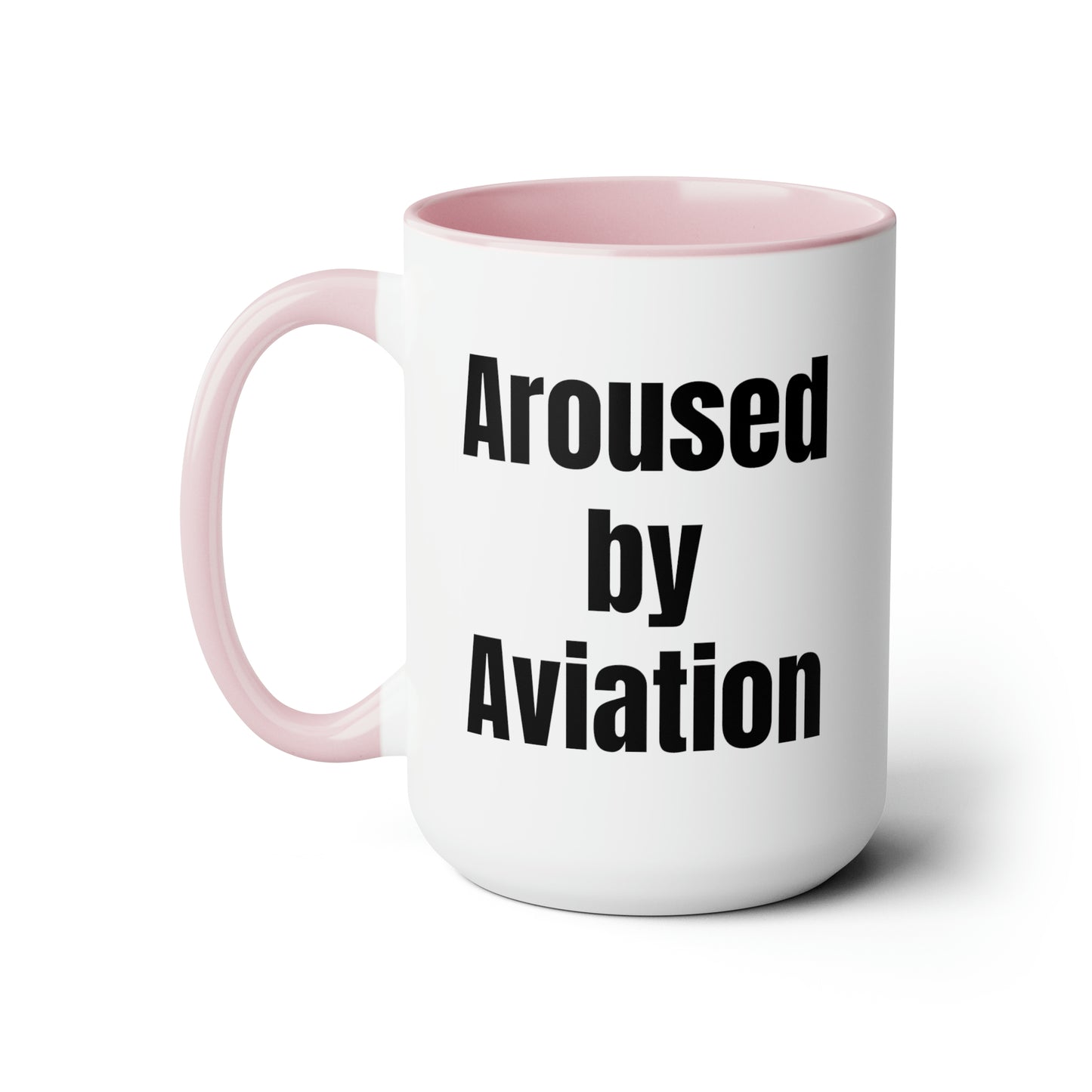 Aerosexual Two-Tone Coffee Mugs, 15oz