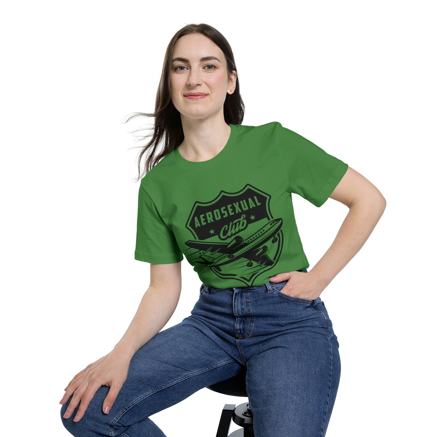 Aerosexual Club USA-Made Unisex Short-Sleeve Jersey T-Shirt