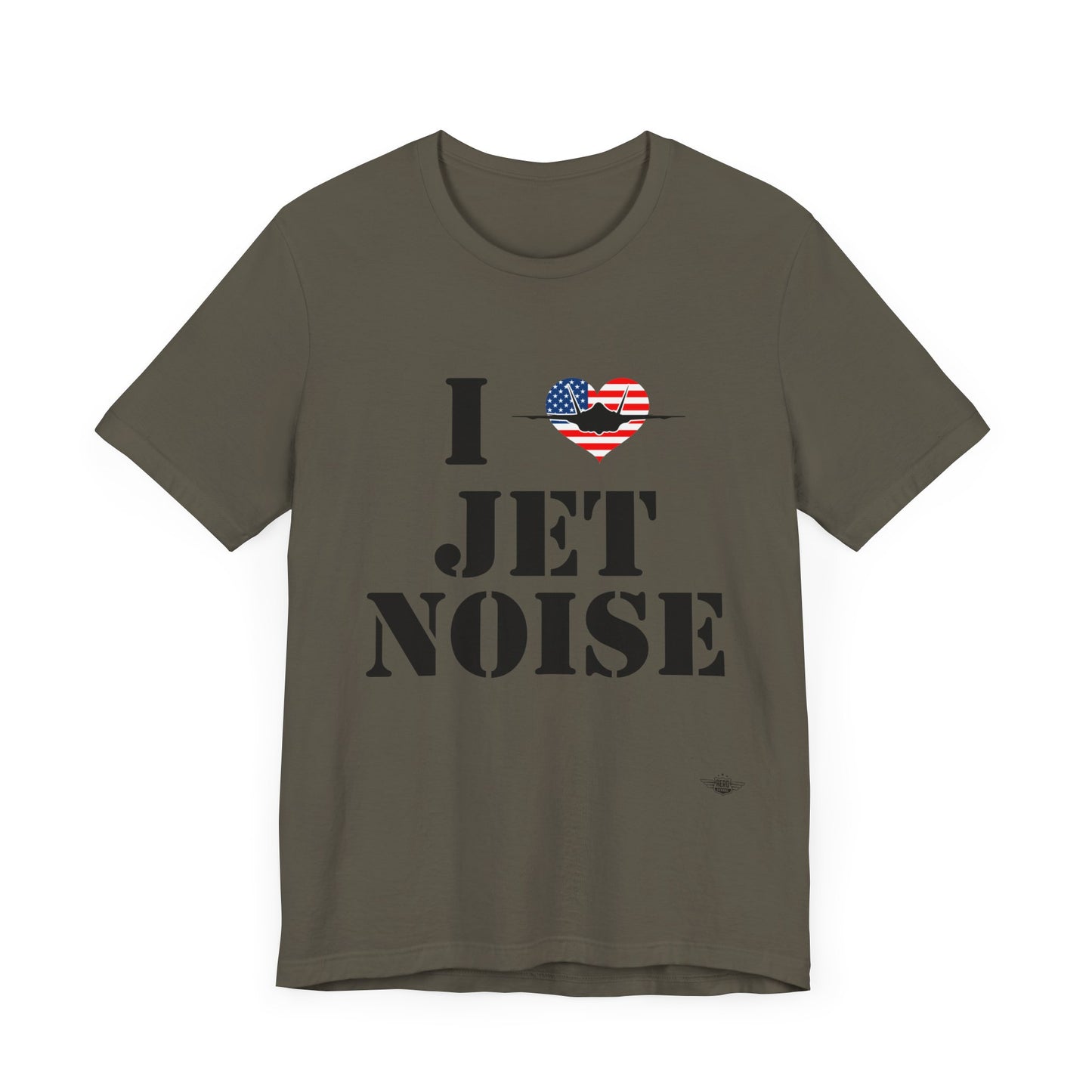 I Heart Jet Noise Unisex Jersey Short Sleeve Tee