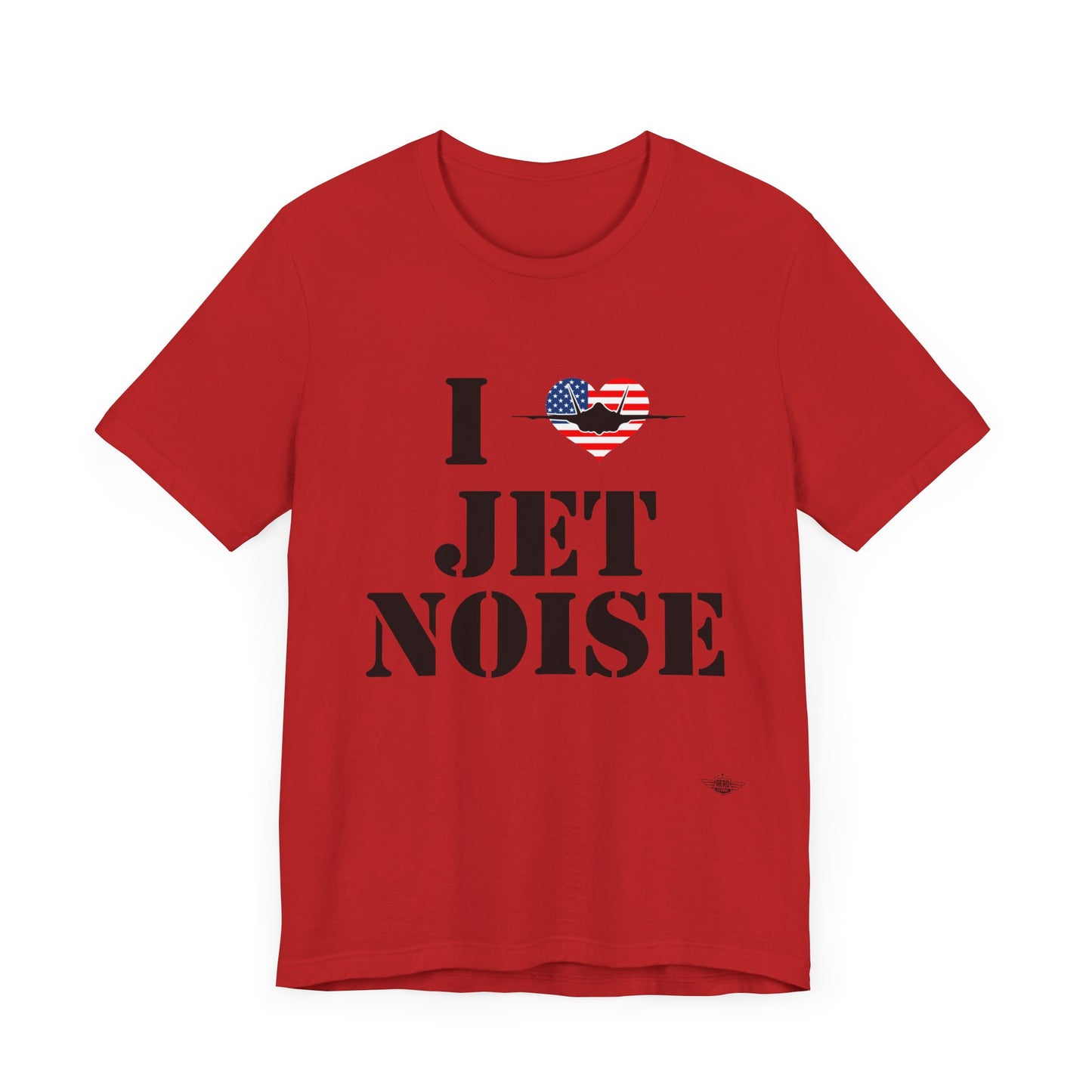 I Heart Jet Noise Unisex Jersey Short Sleeve Tee