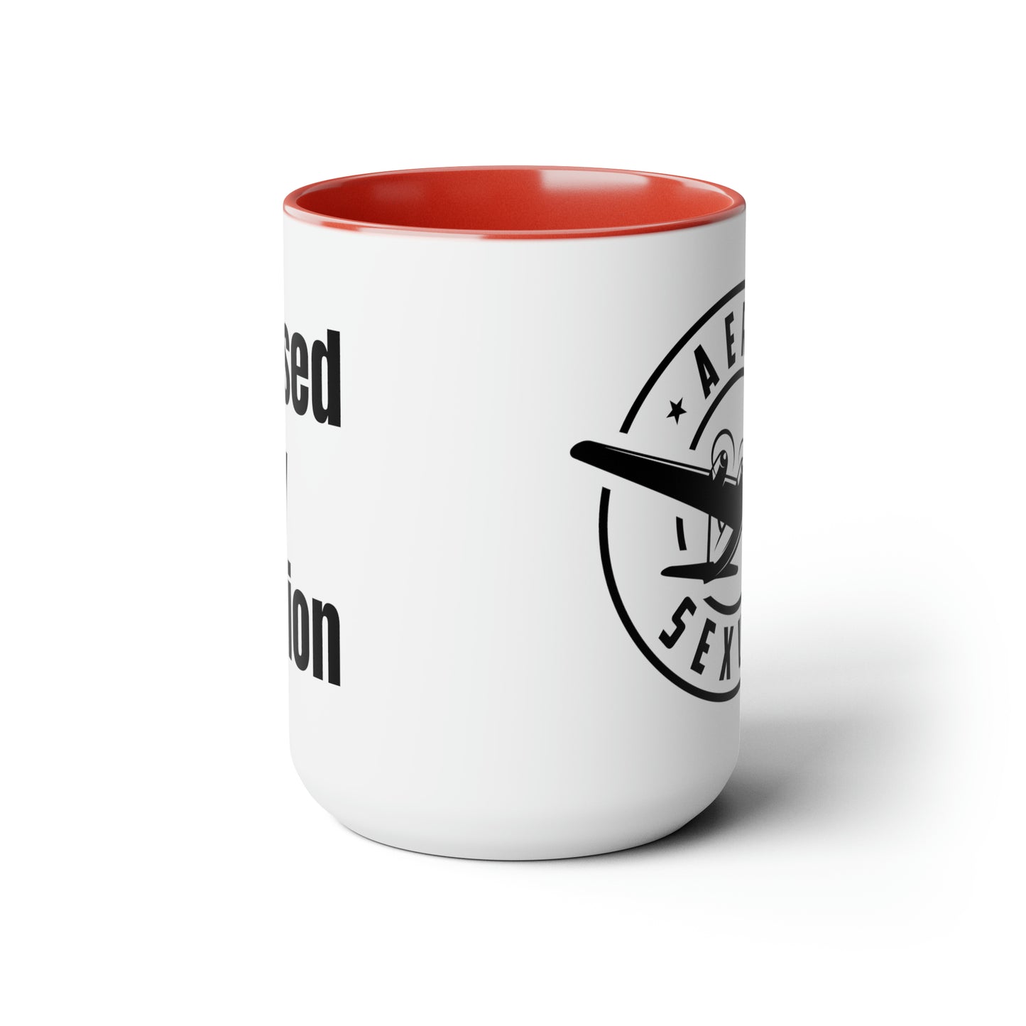 Aerosexual Two-Tone Coffee Mugs, 15oz