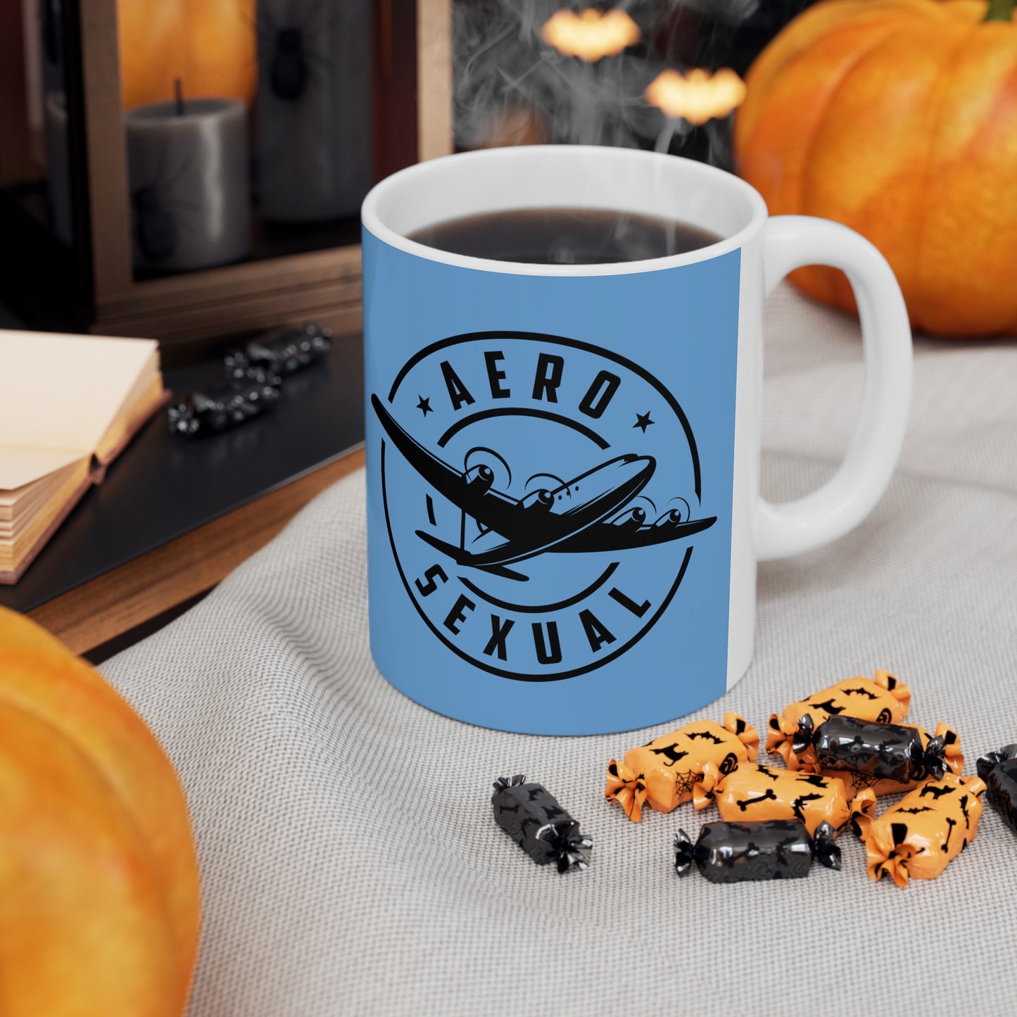 Aerosexual Coffee Cup Light Blue 11oz