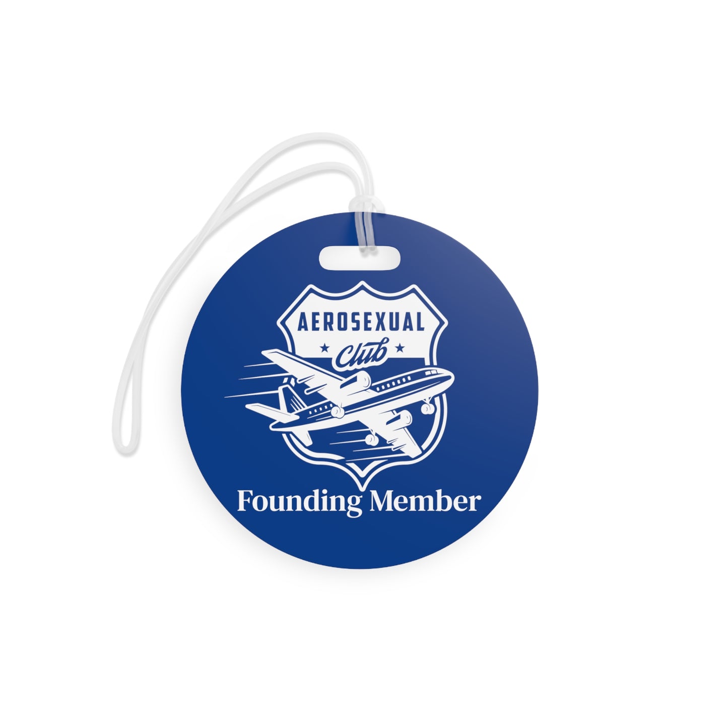 Aerosexual Club Founding Member Luggage Tag Blue (Limited Edition)