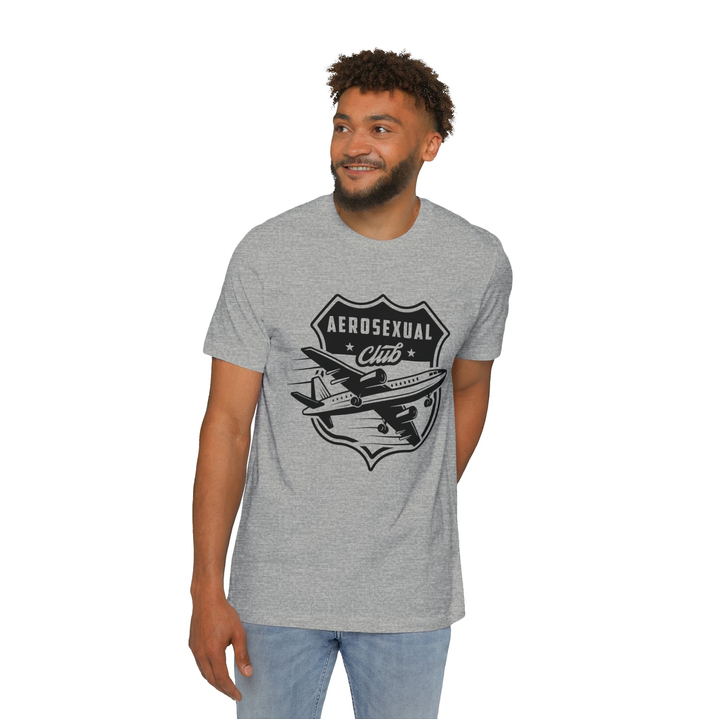 Aerosexual Club USA-Made Unisex Short-Sleeve Jersey T-Shirt