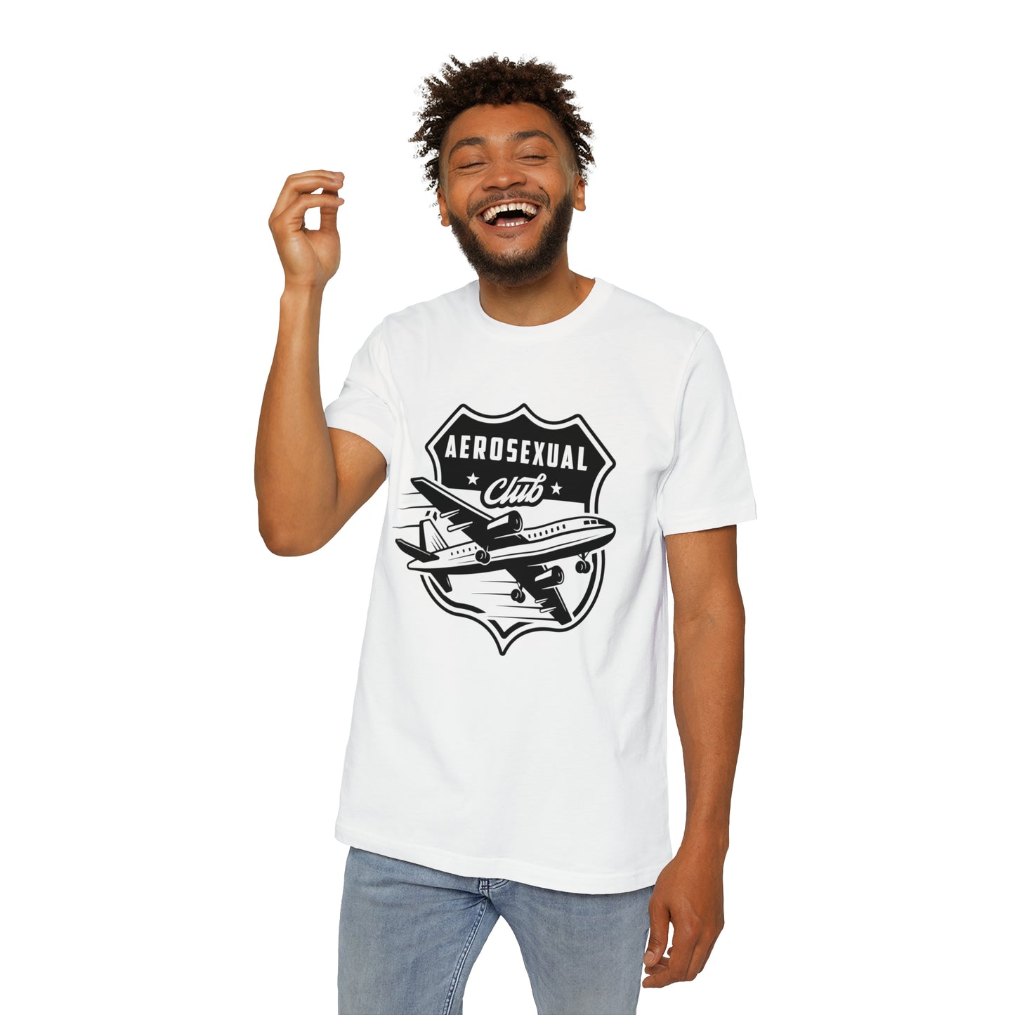 Aerosexual Club USA-Made Unisex Short-Sleeve Jersey T-Shirt