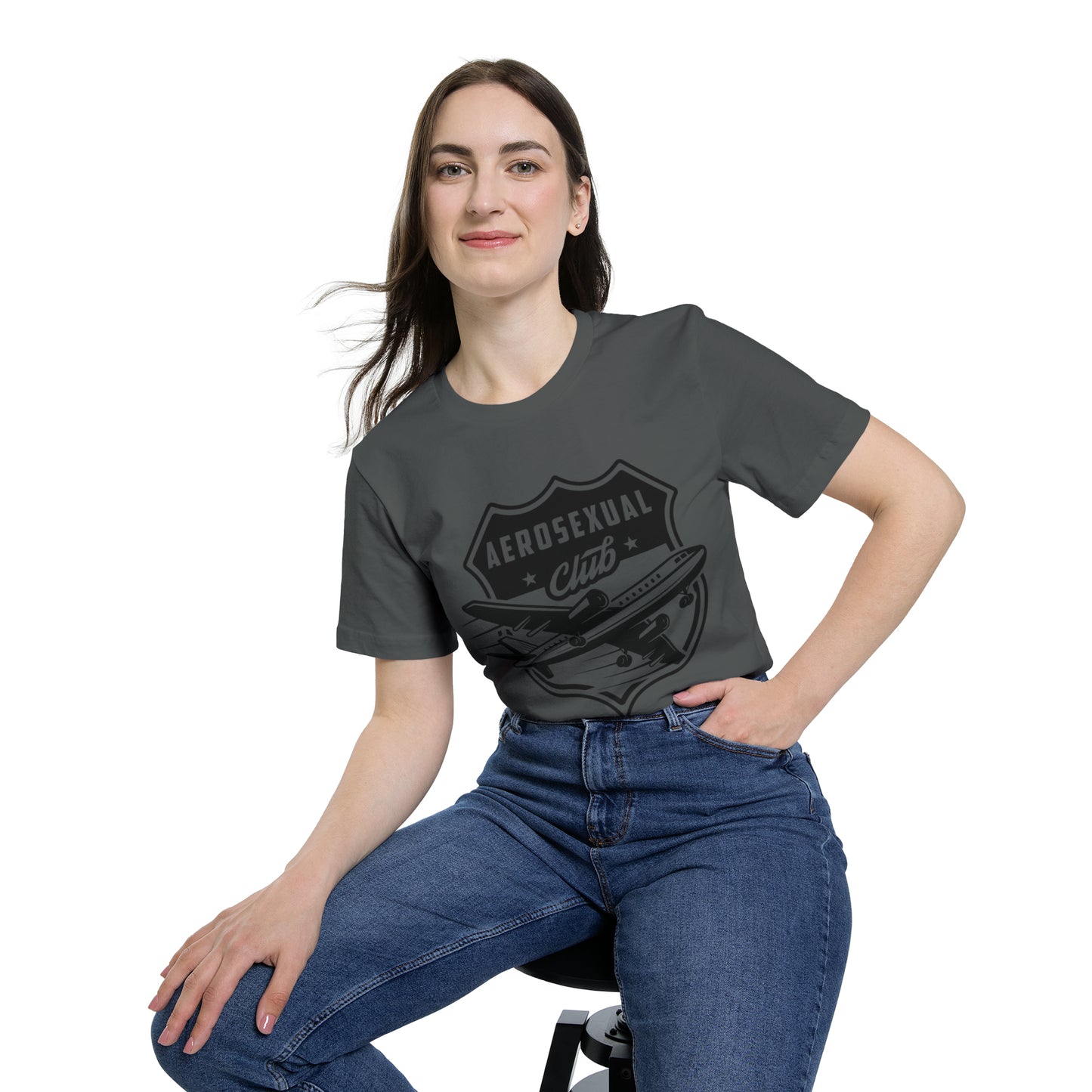 Aerosexual Club USA-Made Unisex Short-Sleeve Jersey T-Shirt