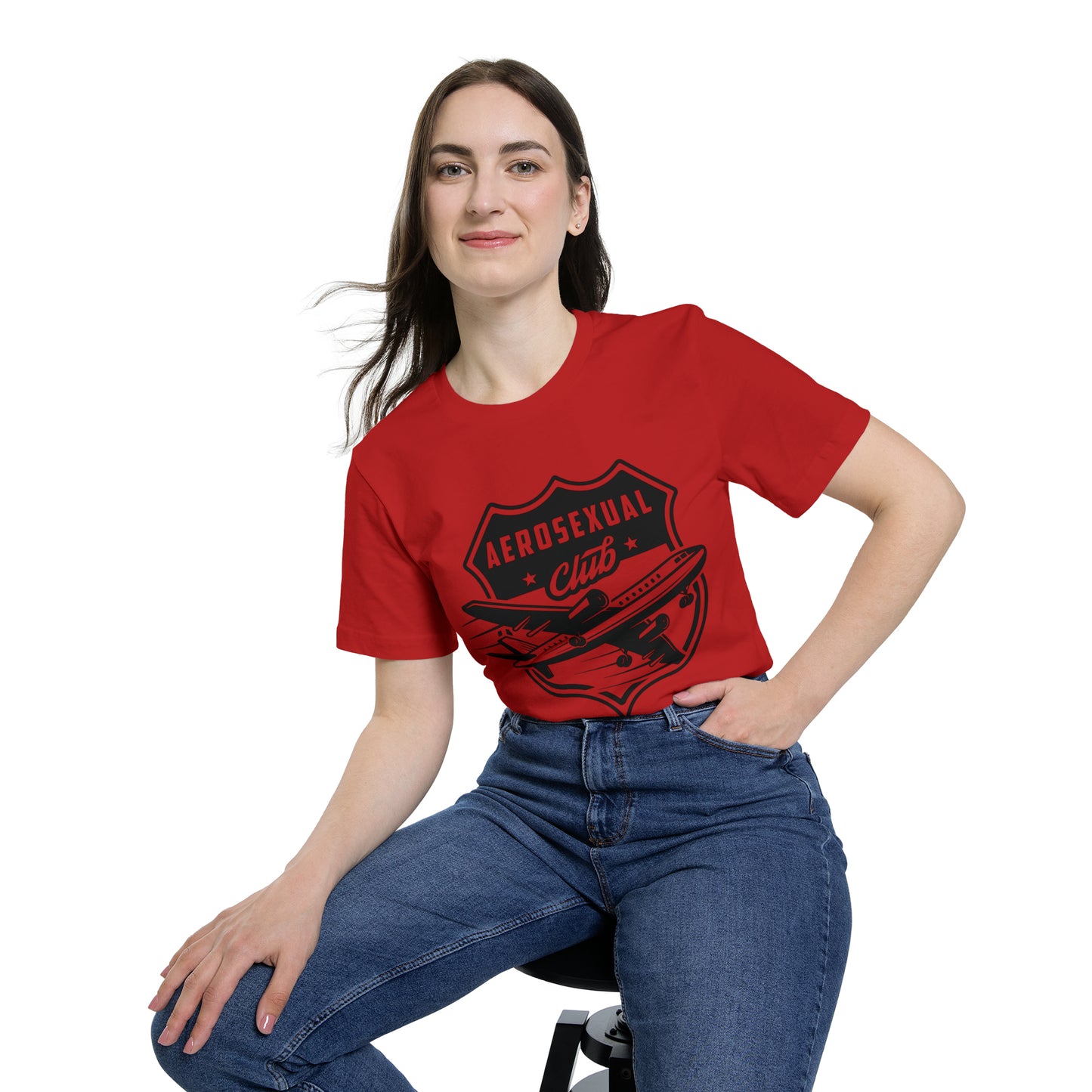 Aerosexual Club USA-Made Unisex Short-Sleeve Jersey T-Shirt