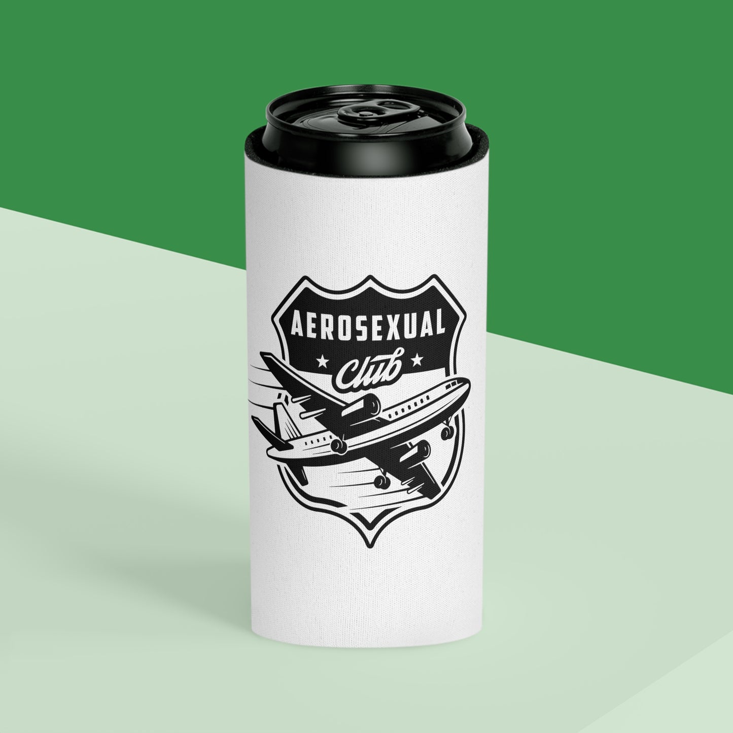 Aerosexual Club soft can sleeve (white)