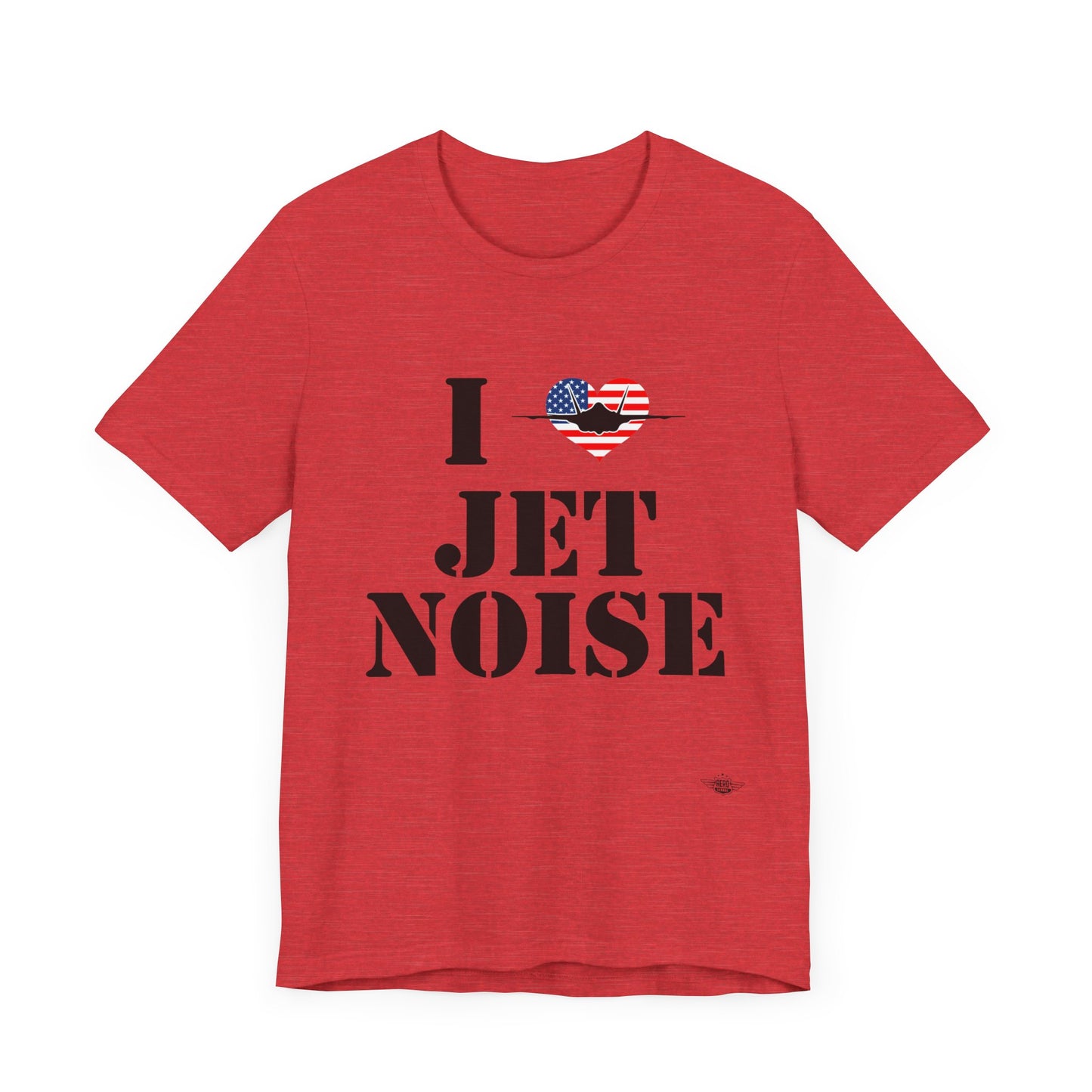 I Heart Jet Noise Unisex Jersey Short Sleeve Tee