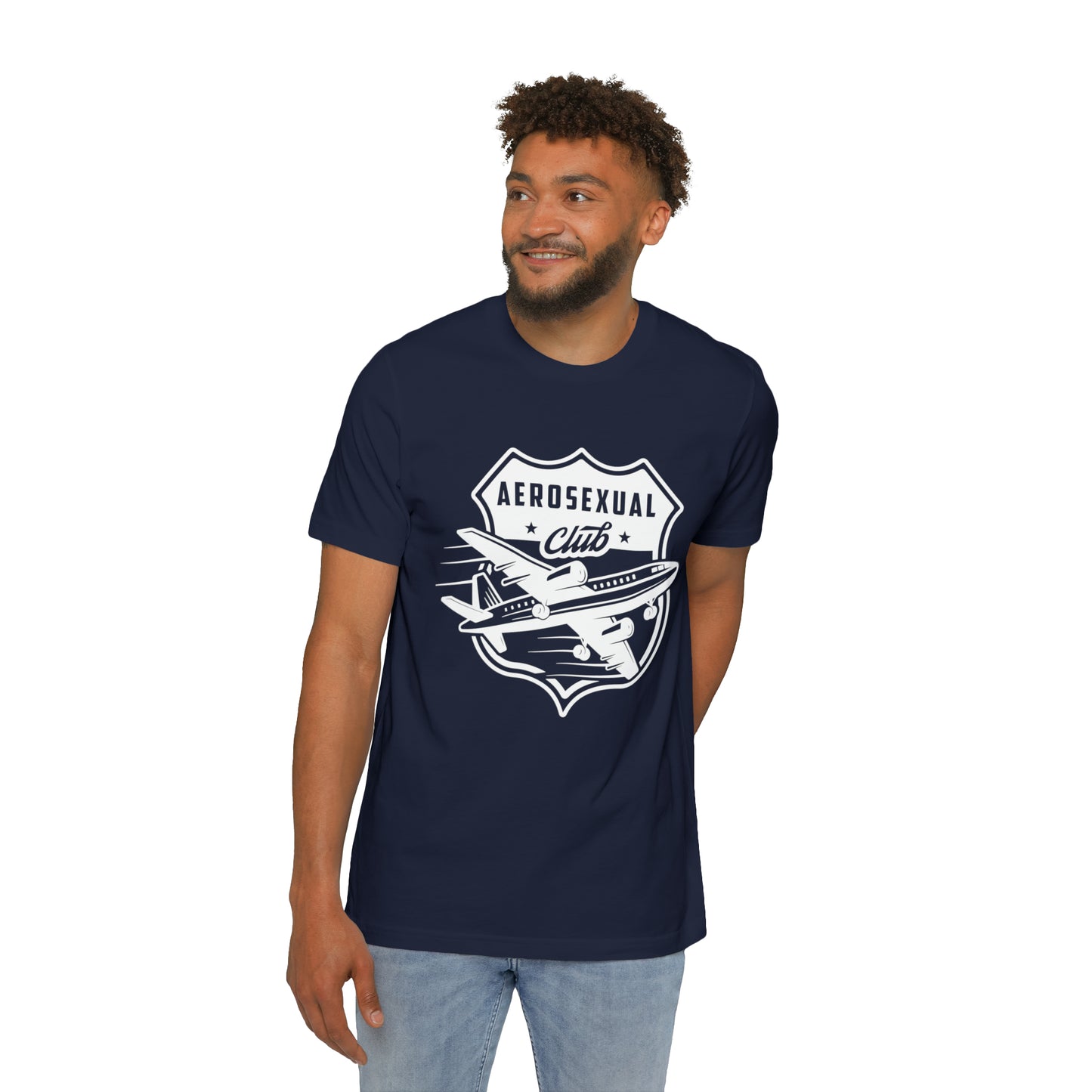 Aerosexual Club USA-Made Unisex Short-Sleeve Jersey T-Shirt