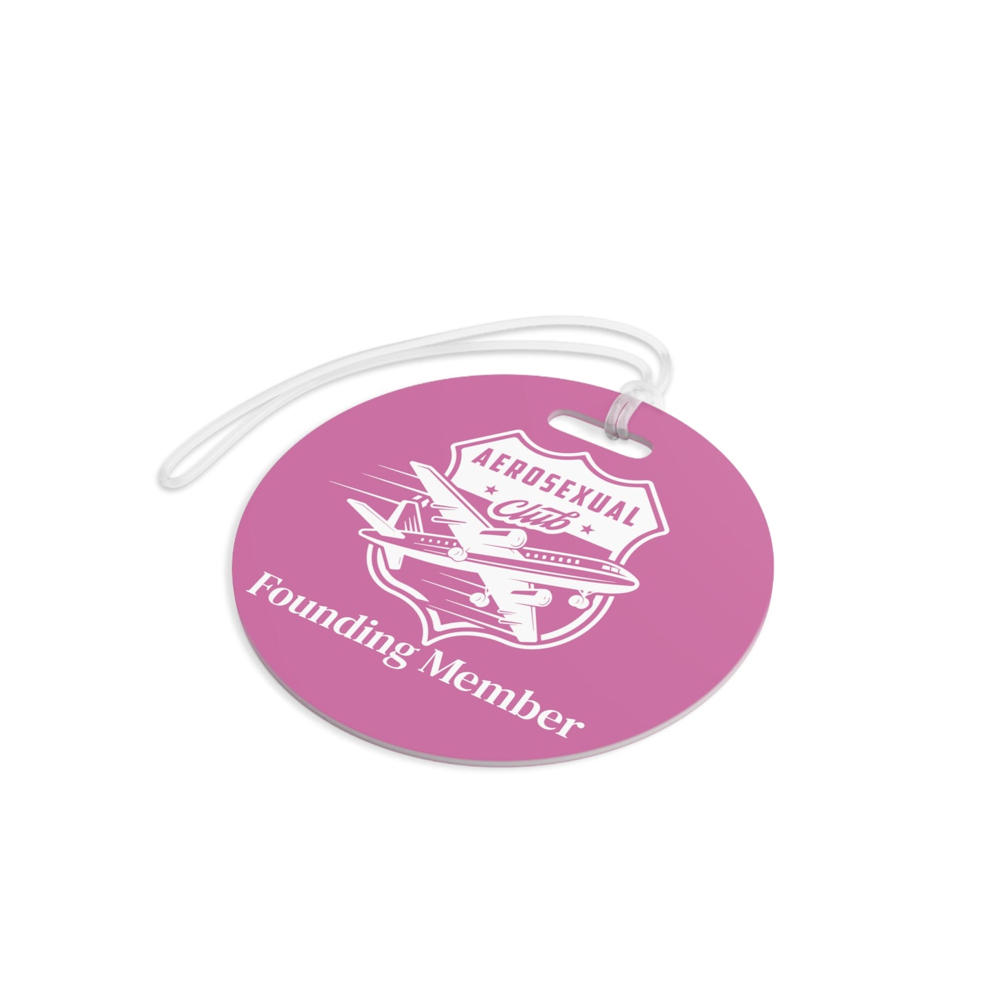 Aerosexual Club Founding Member Luggage Tag Light Pink (Limited Edition)