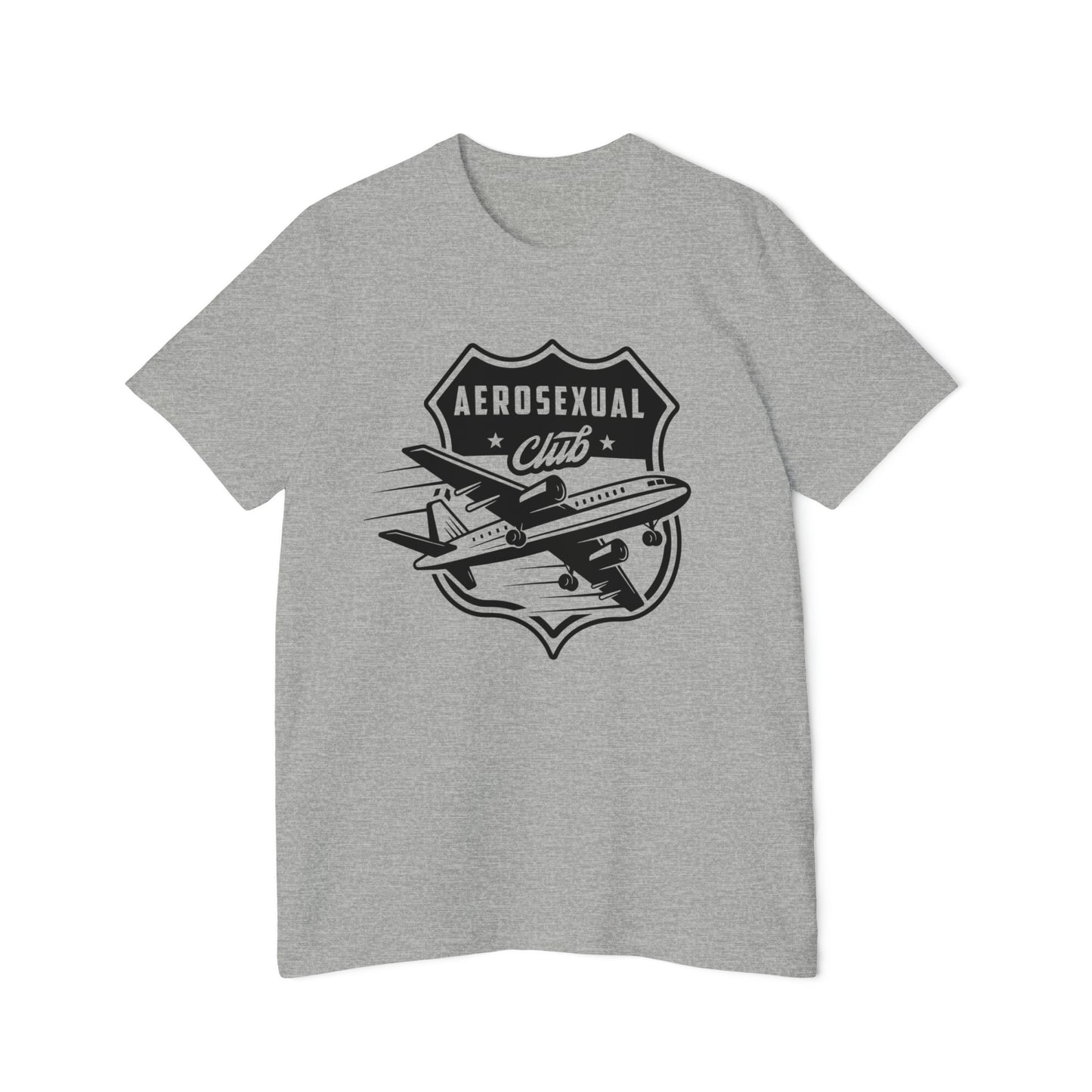 Aerosexual Club USA-Made Unisex Short-Sleeve Jersey T-Shirt