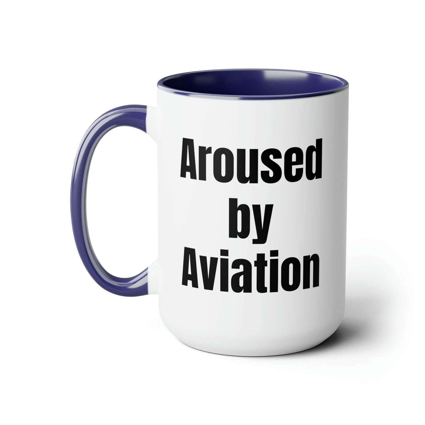 Aerosexual Two-Tone Coffee Mugs, 15oz