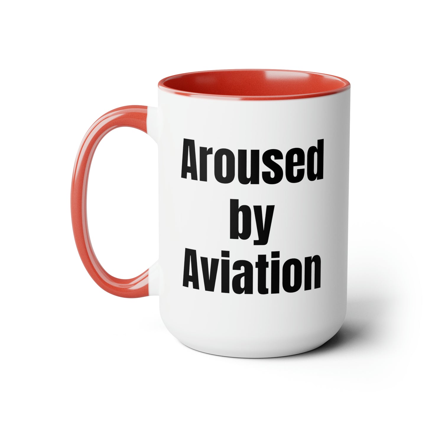 Aerosexual Two-Tone Coffee Mugs, 15oz
