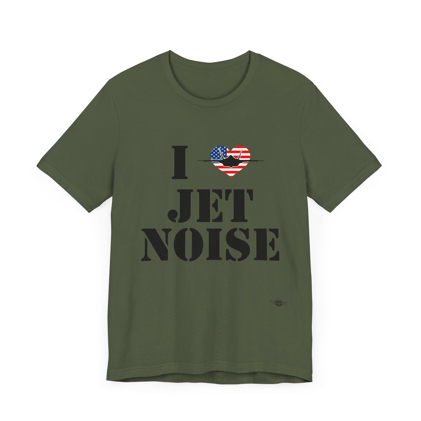 I Heart Jet Noise Unisex Jersey Short Sleeve Tee