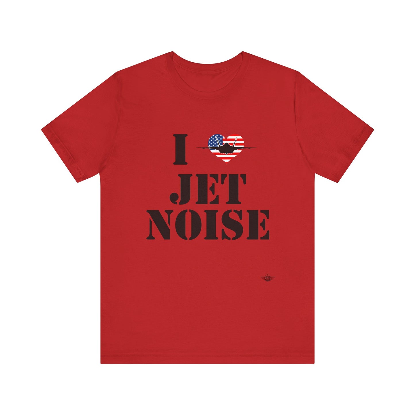 I Heart Jet Noise Unisex Jersey Short Sleeve Tee