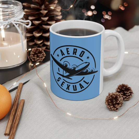 Aerosexual Coffee Cup Light Blue 11oz