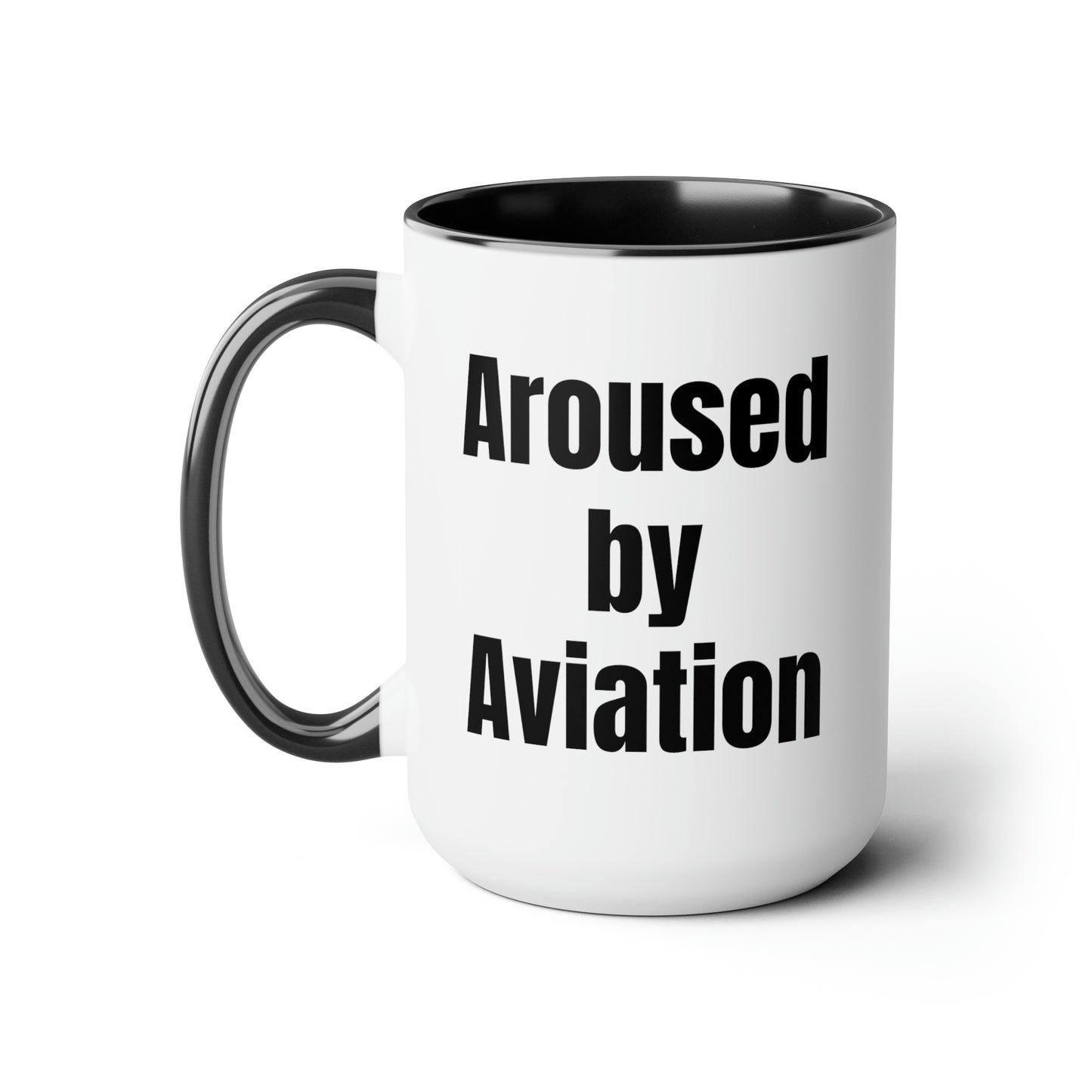 Aerosexual Two-Tone Coffee Mugs, 15oz