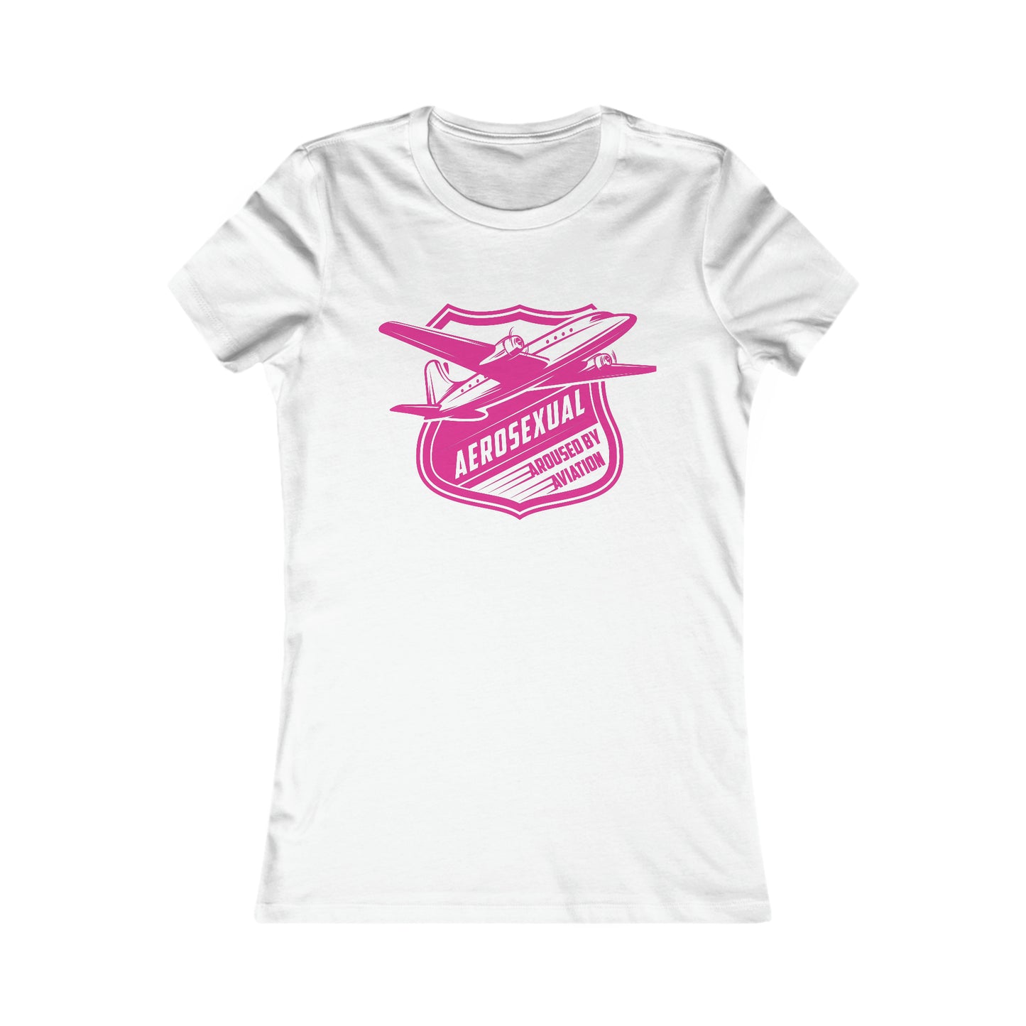 Aerosexual Women's Tee (bright pink)