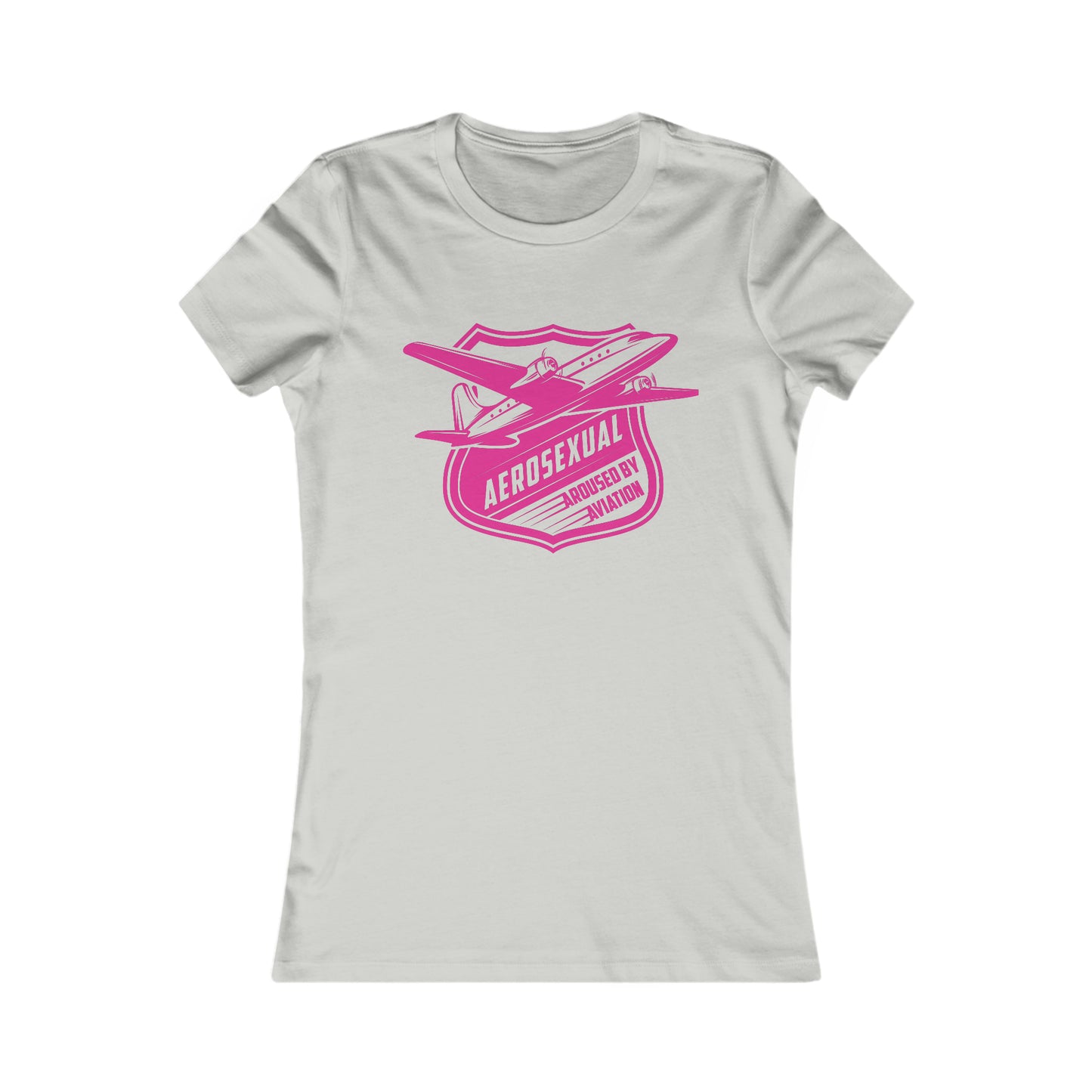 Aerosexual Women's Tee (bright pink)