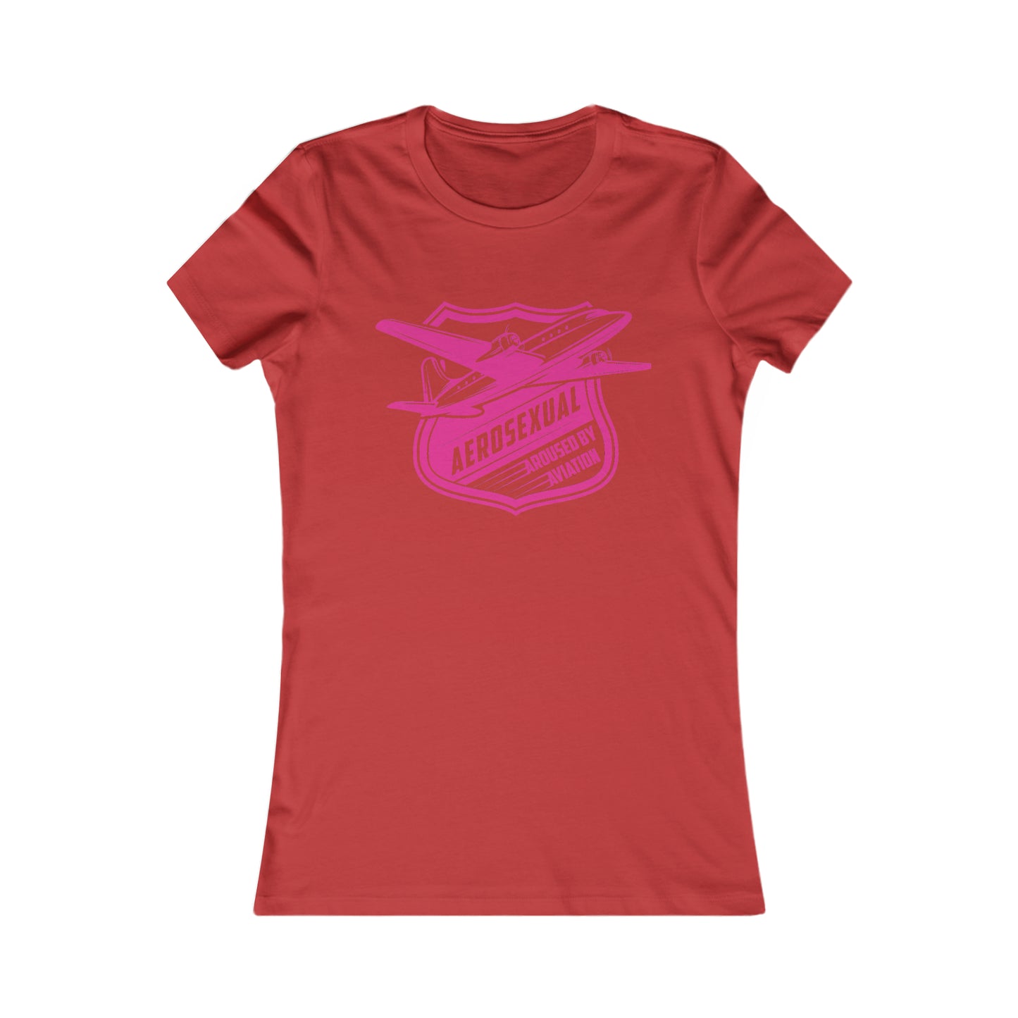 Aerosexual Women's Tee (bright pink)