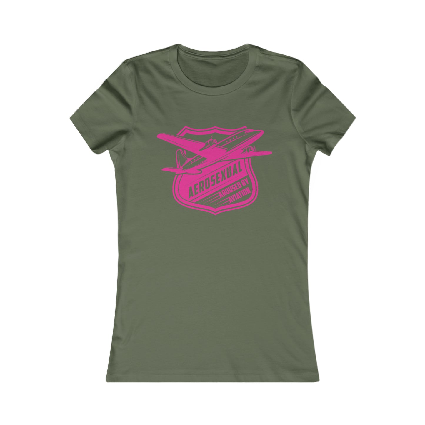 Aerosexual Women's Tee (bright pink)
