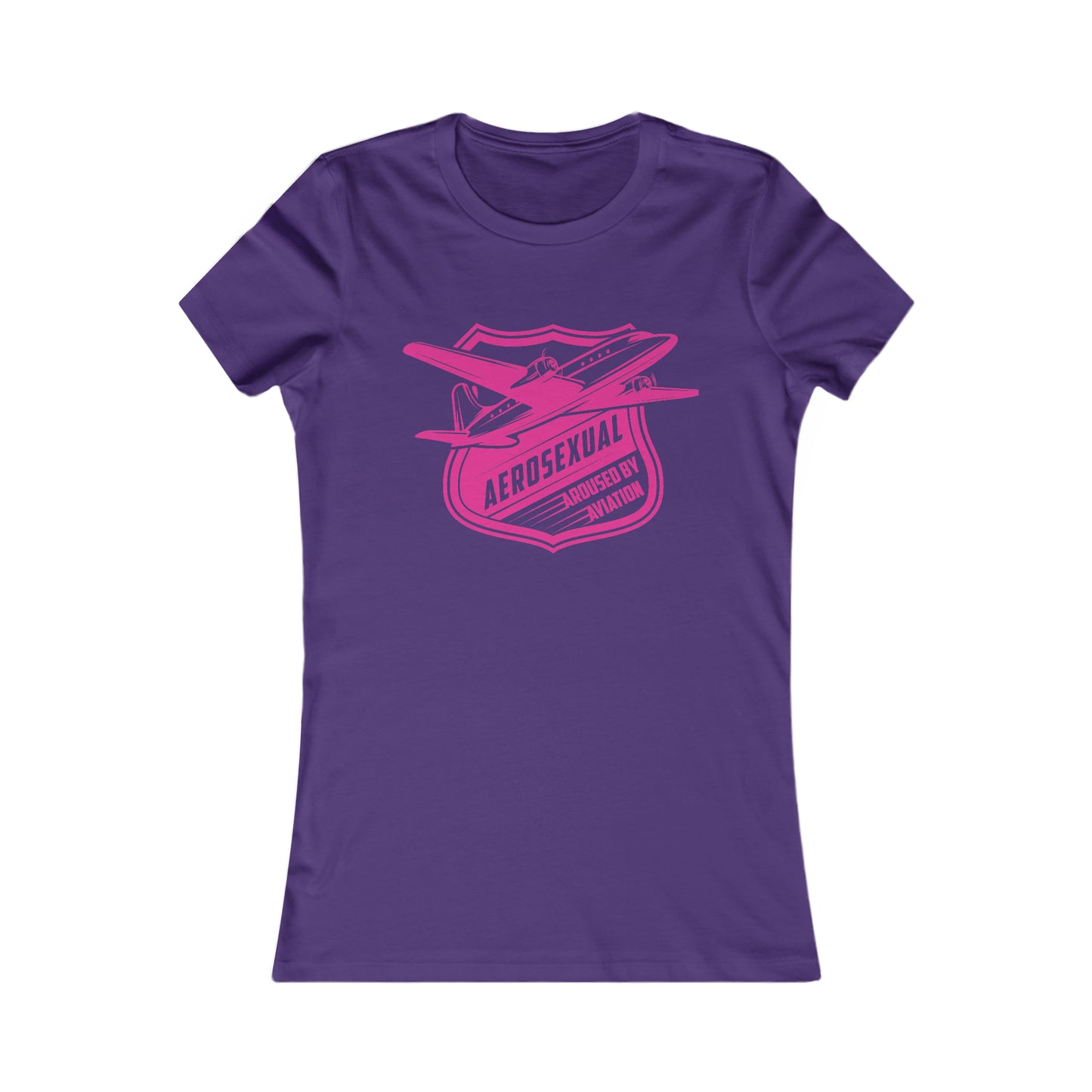 Aerosexual Women's Tee (bright pink)