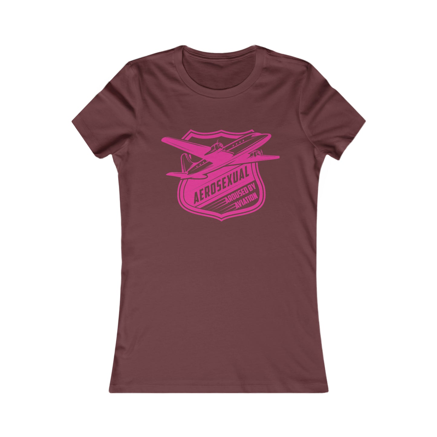 Aerosexual Women's Tee (bright pink)