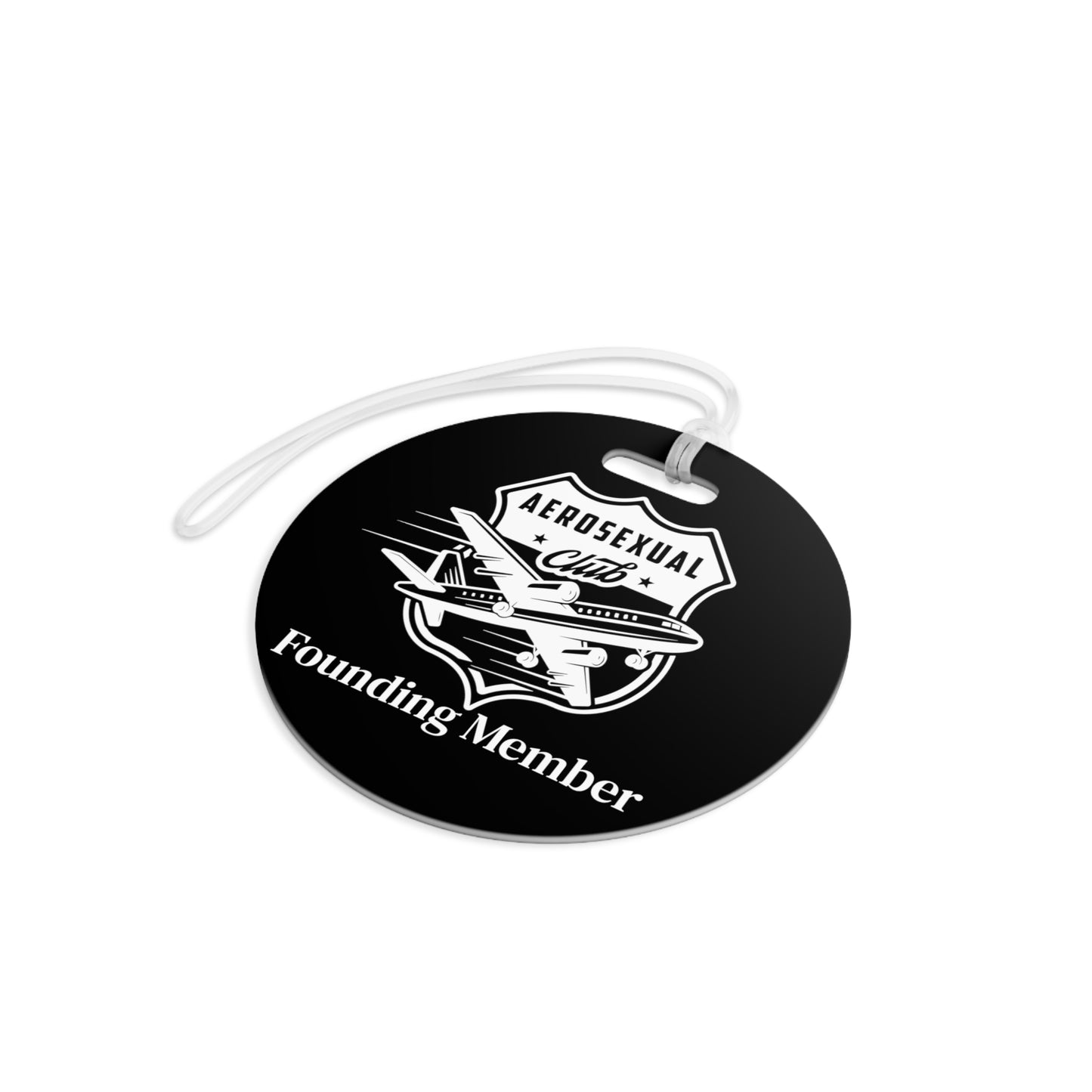 Aerosexual Club Founding Member Luggage Tag Black (Limited Edition)