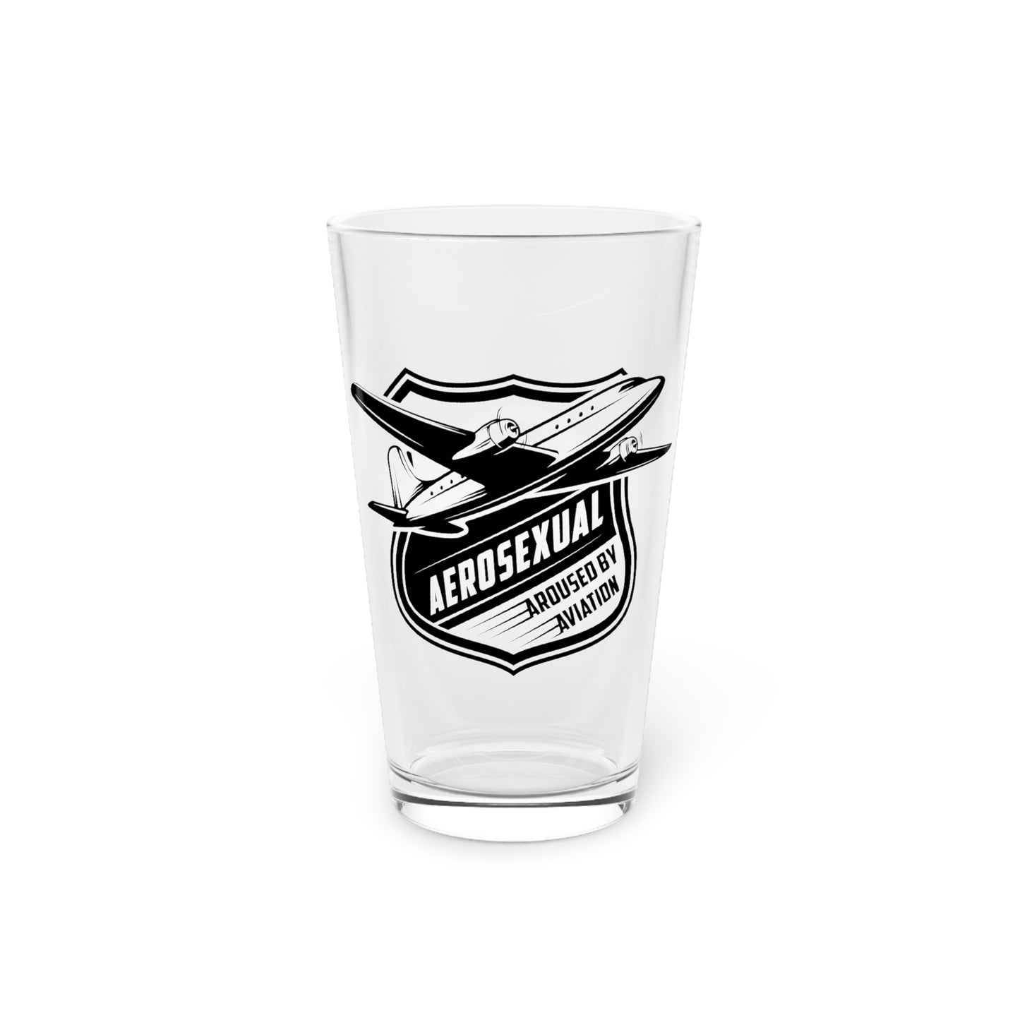 Aerosexual Pint Glass, 16oz