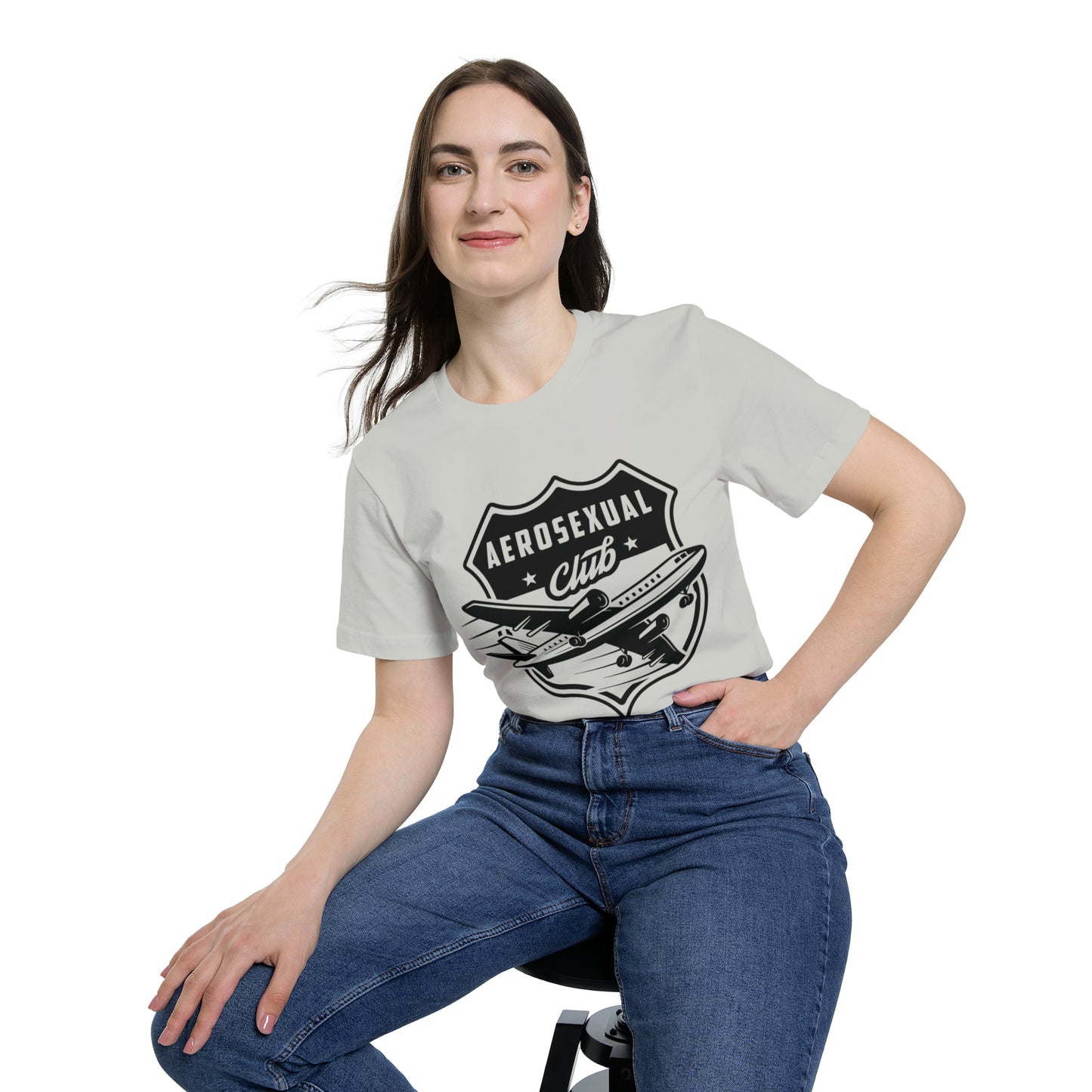 Aerosexual Club USA-Made Unisex Short-Sleeve Jersey T-Shirt