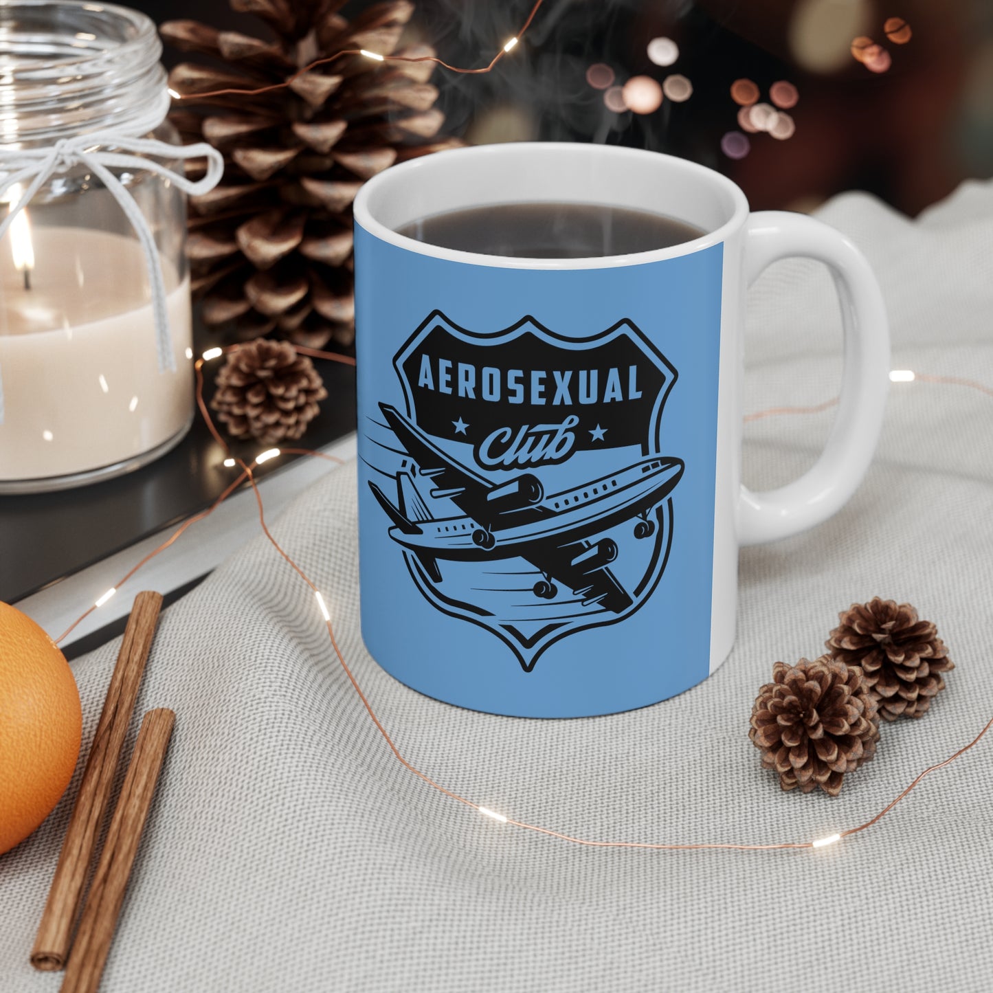 Aerosexual Club Coffee Cup Light Blue 11oz