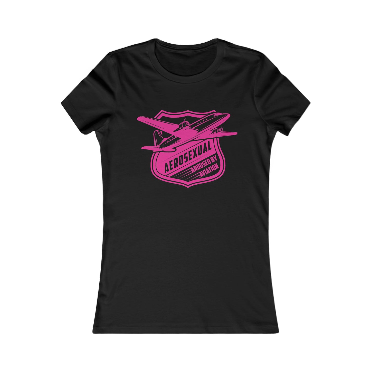 Aerosexual Women's Tee (bright pink)
