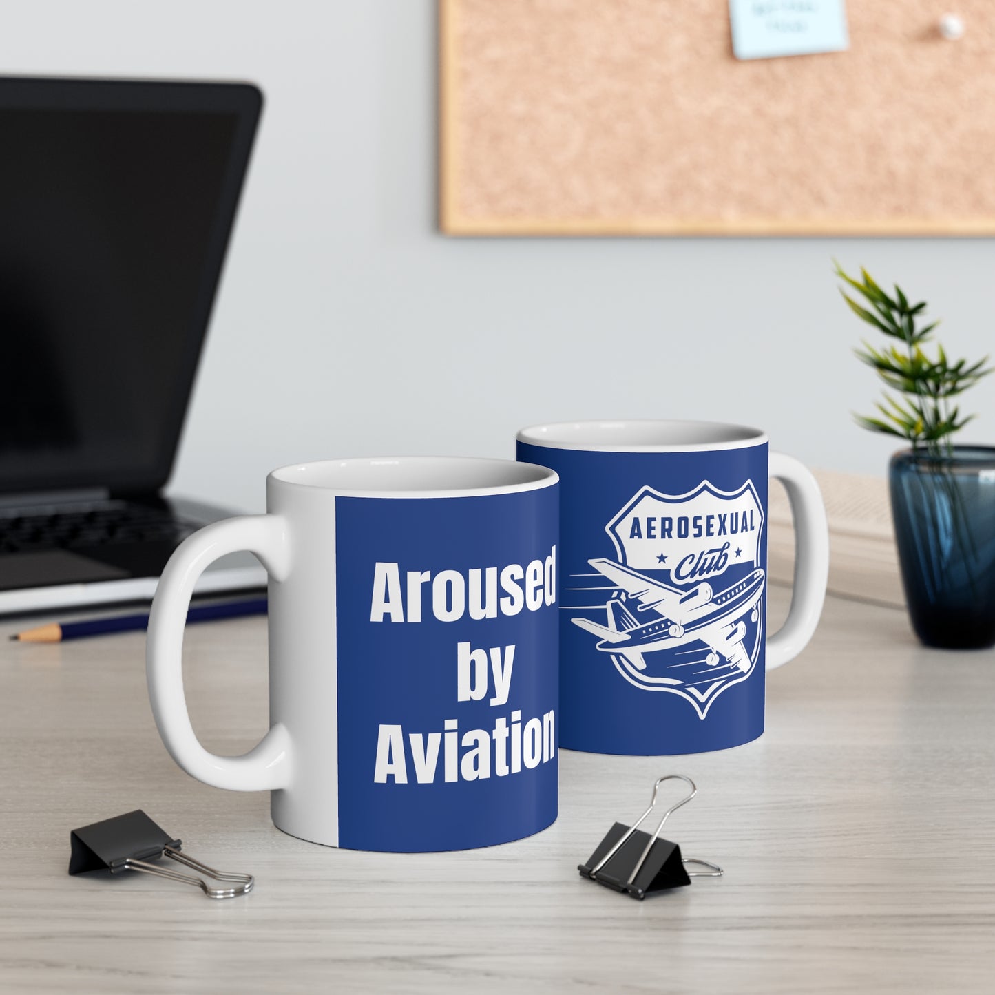 Aerosexual Club Coffee Cup Dark Blue, 11oz