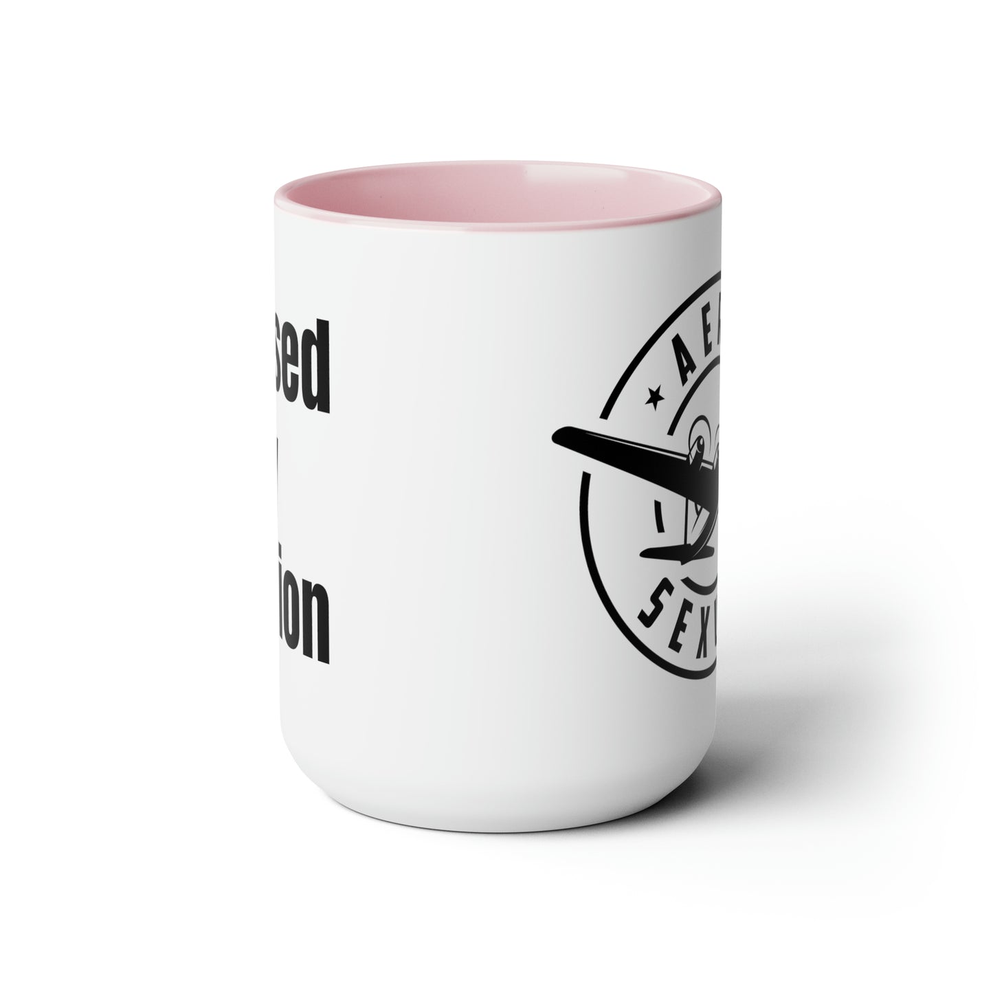Aerosexual Two-Tone Coffee Mugs, 15oz