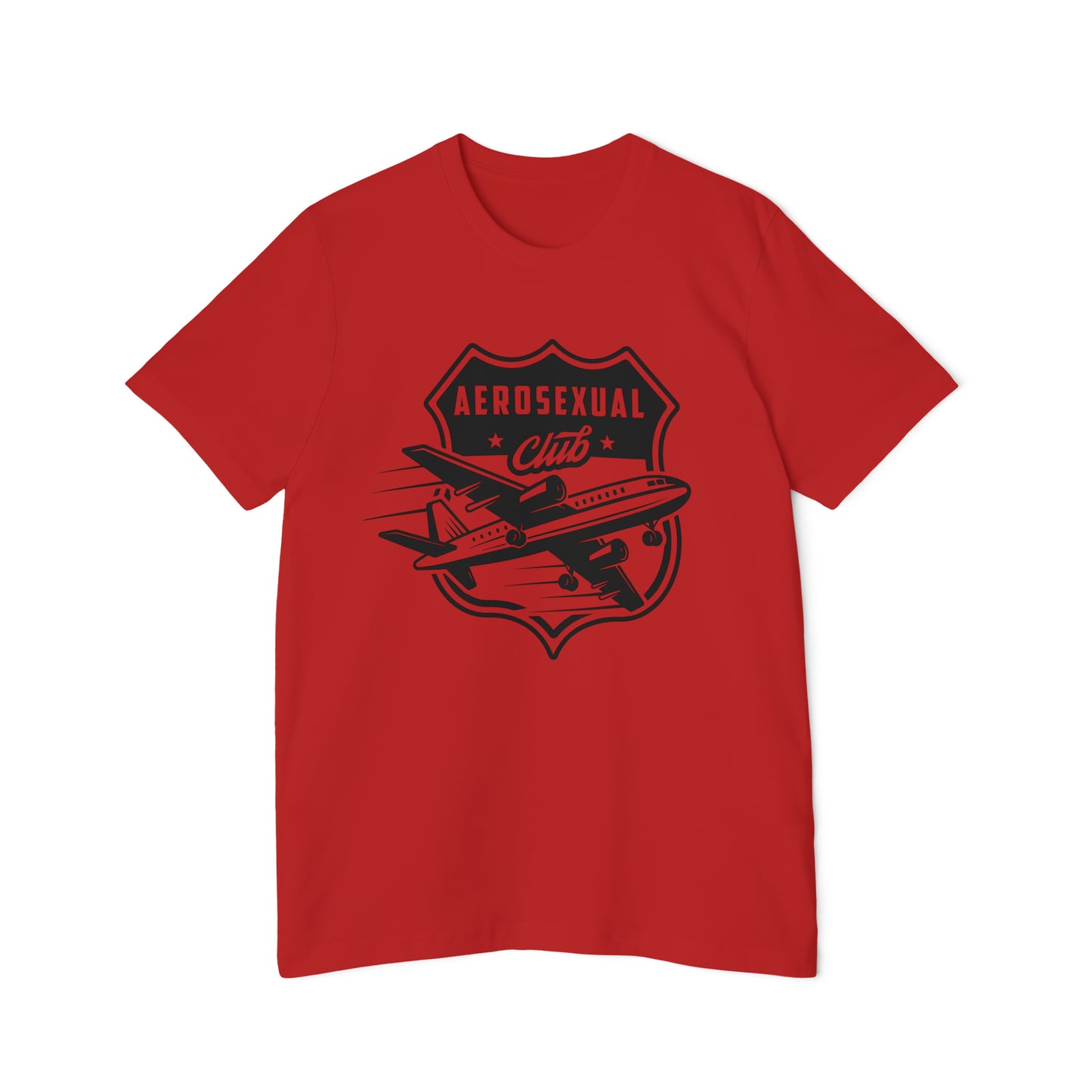 Aerosexual Club USA-Made Unisex Short-Sleeve Jersey T-Shirt