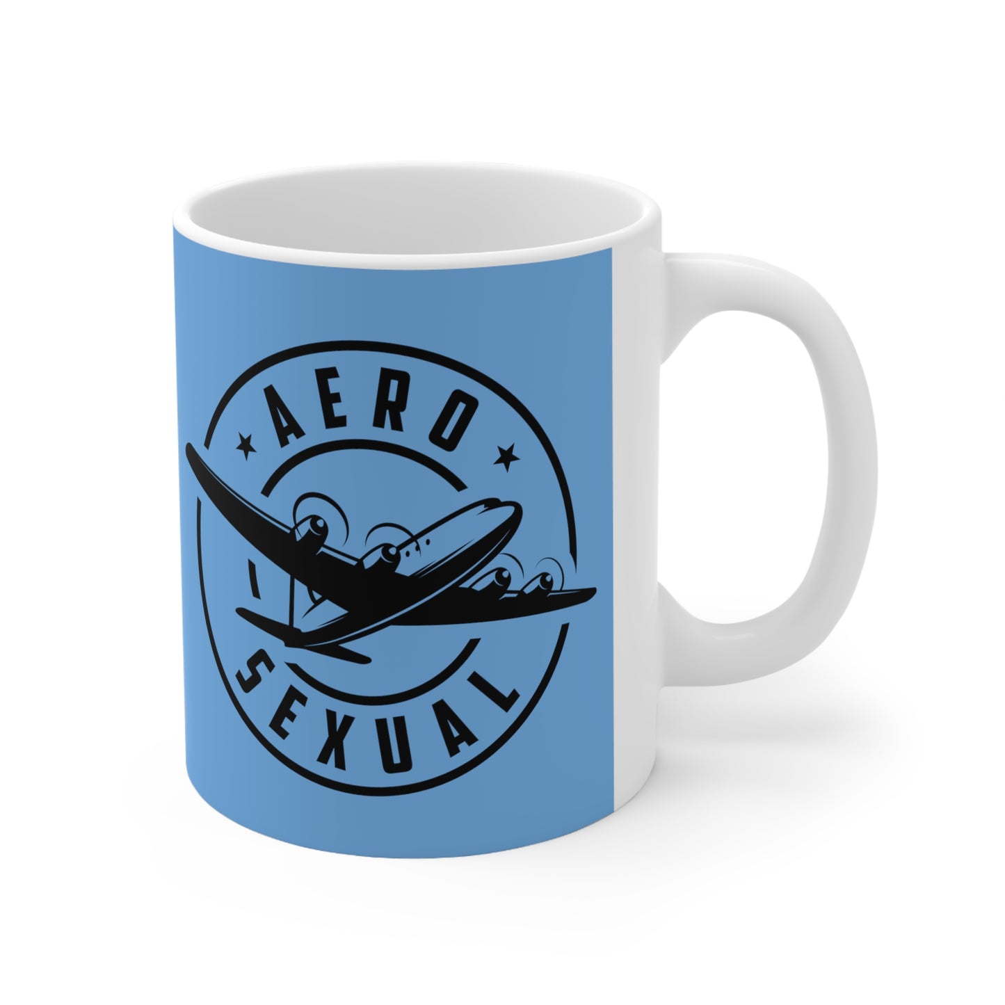 Aerosexual Coffee Cup Light Blue 11oz