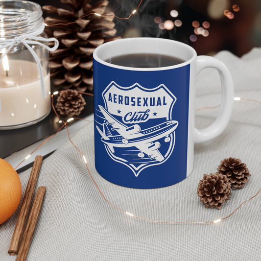 Aerosexual Club Coffee Cup Dark Blue, 11oz