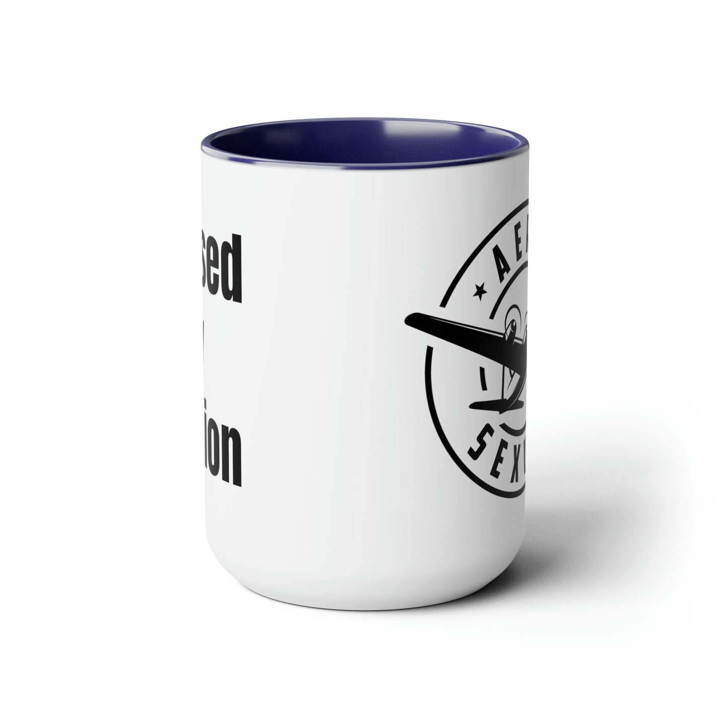 Aerosexual Two-Tone Coffee Mugs, 15oz