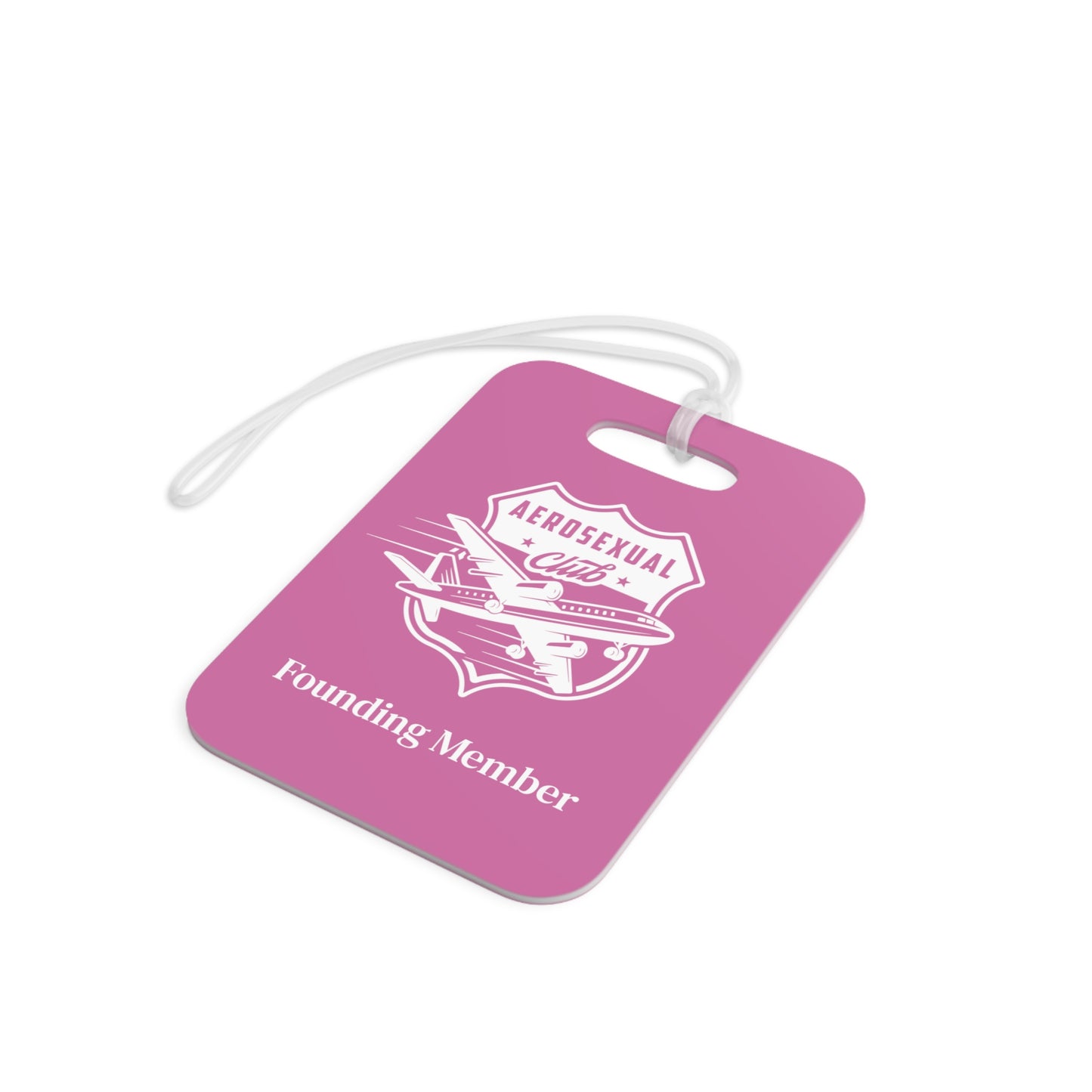 Aerosexual Club Founding Member Luggage Tag Light Pink (Limited Edition)