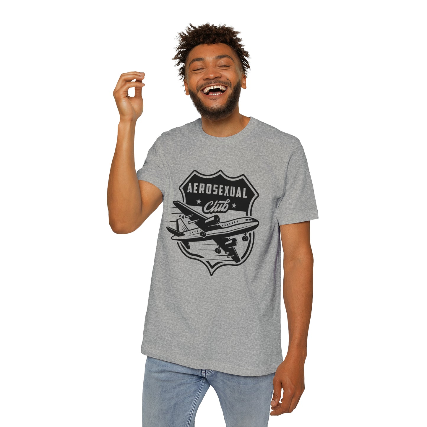 Aerosexual Club USA-Made Unisex Short-Sleeve Jersey T-Shirt
