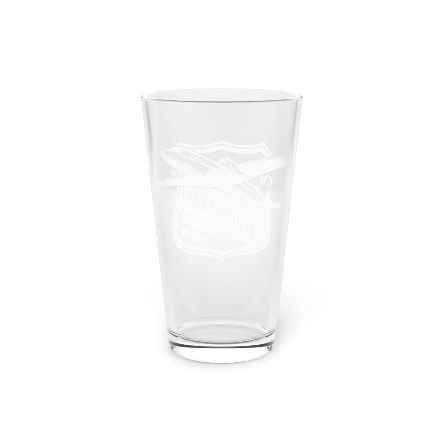 Aerosexual Pint Glass, 16oz