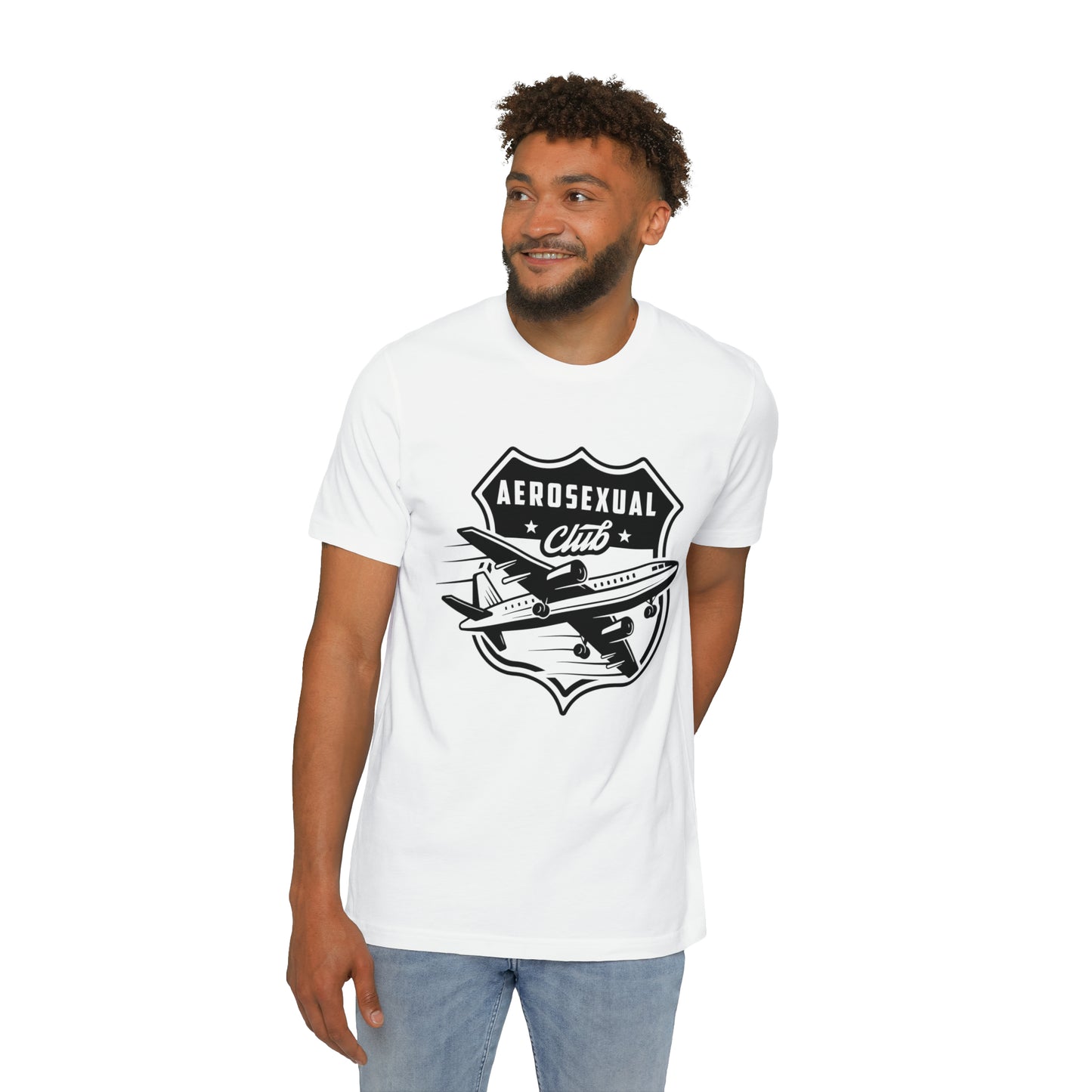 Aerosexual Club USA-Made Unisex Short-Sleeve Jersey T-Shirt