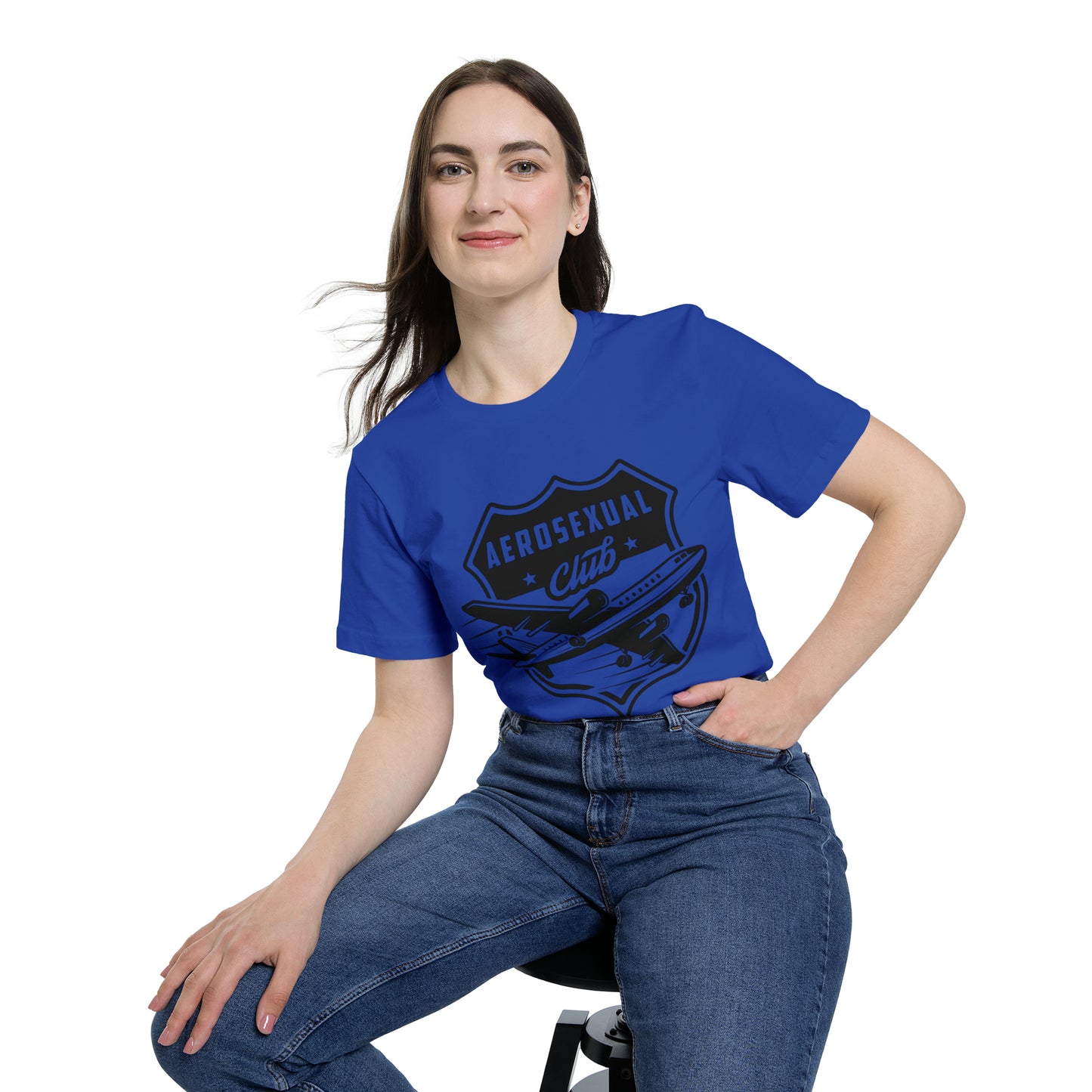 Aerosexual Club USA-Made Unisex Short-Sleeve Jersey T-Shirt