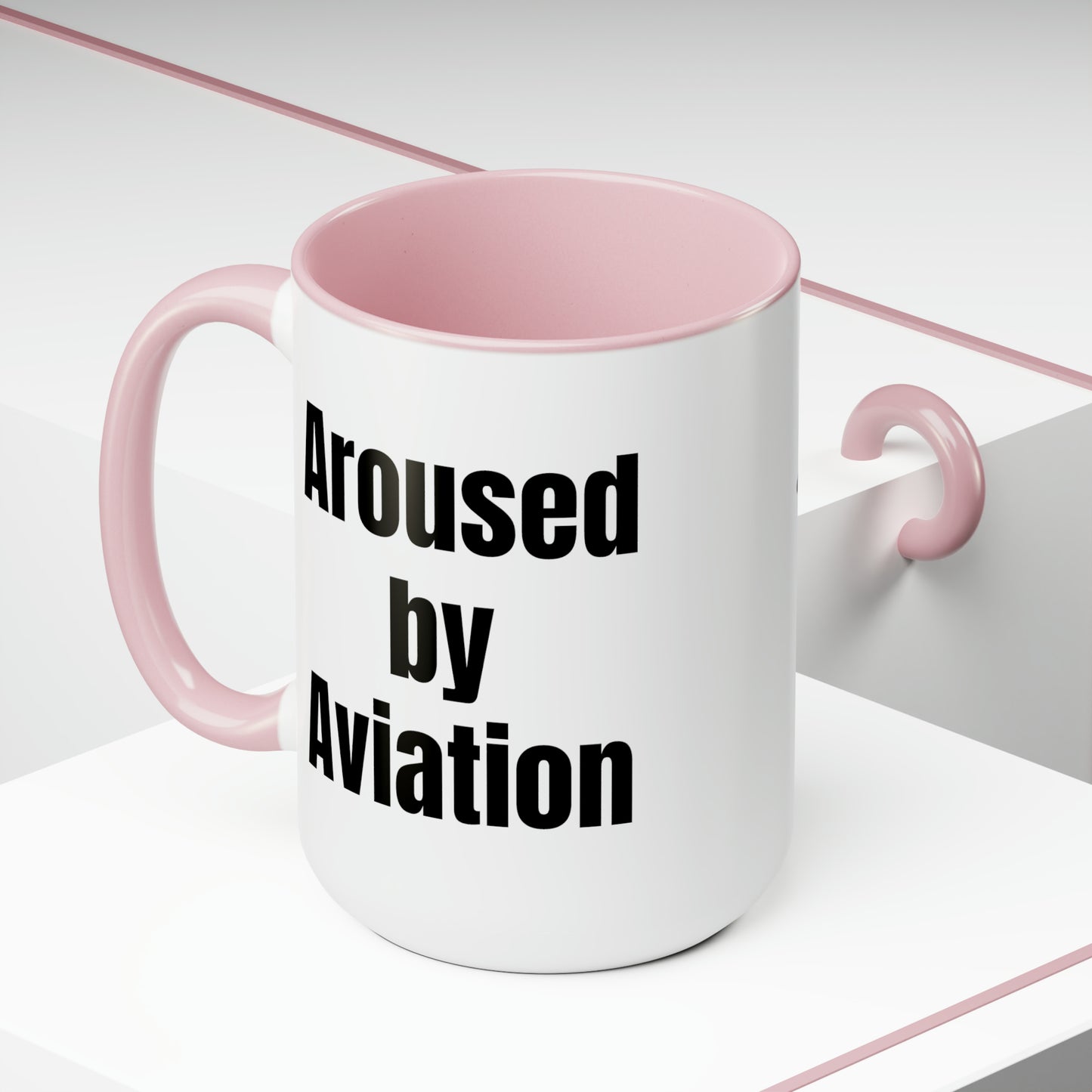 Aerosexual Two-Tone Coffee Mugs, 15oz