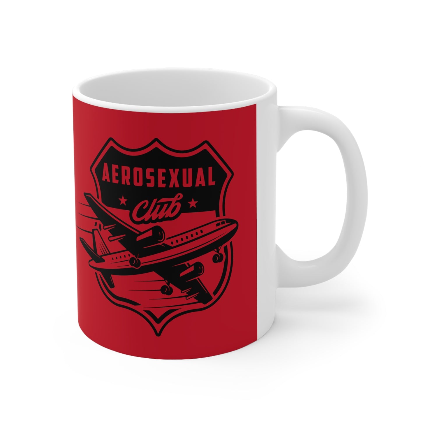 Aerosexual Club Coffee Cup Red, 11oz