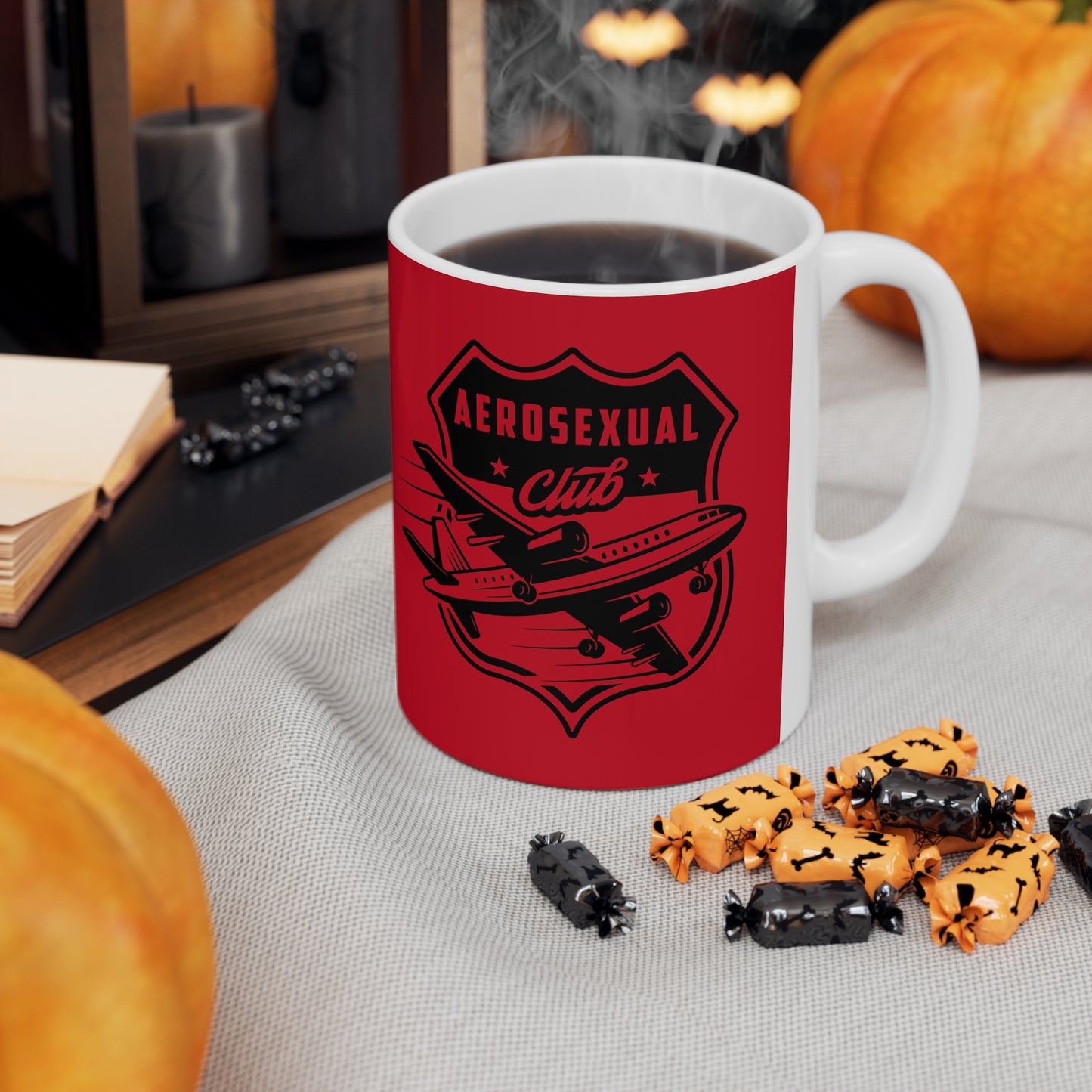Aerosexual Club Coffee Cup Red, 11oz