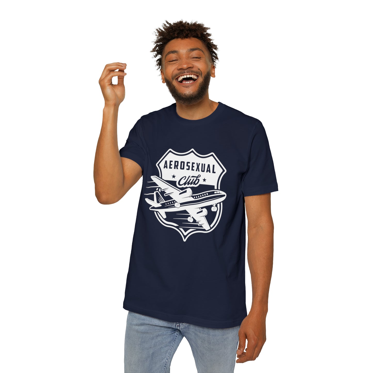 Aerosexual Club USA-Made Unisex Short-Sleeve Jersey T-Shirt