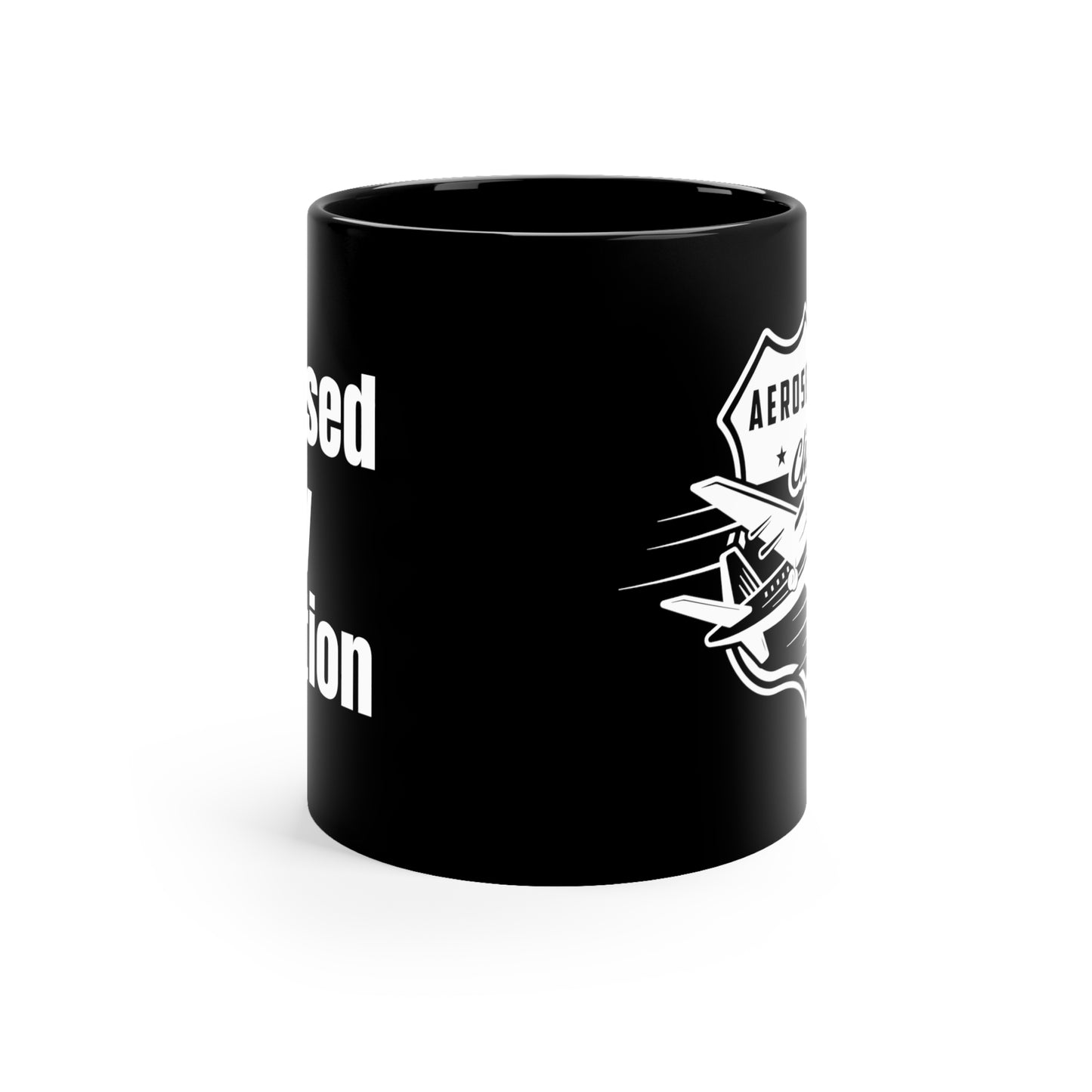 Aerosexual Club Coffee Cup Black, 11oz