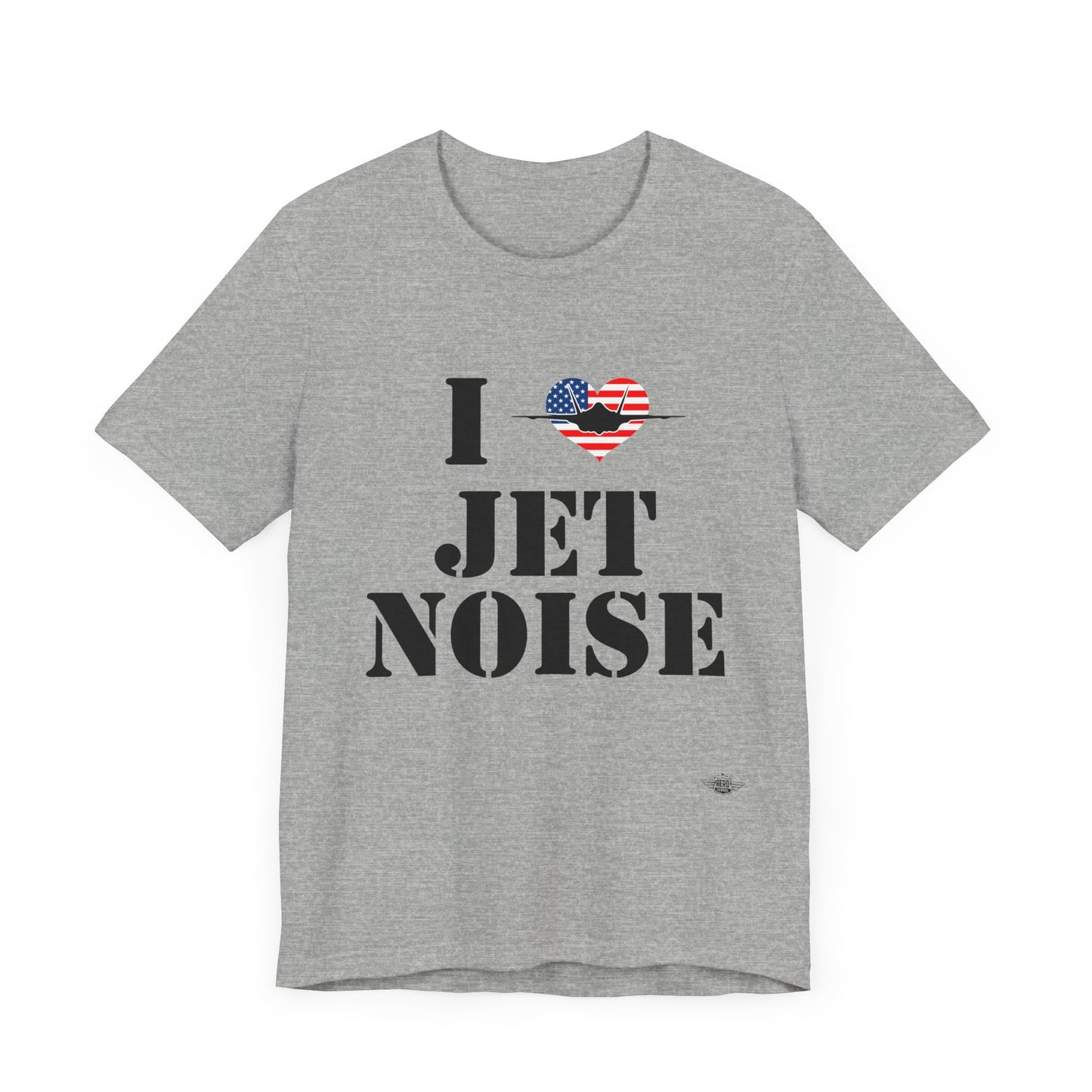 I Heart Jet Noise Unisex Jersey Short Sleeve Tee